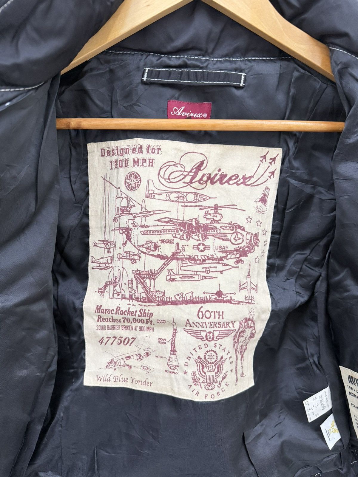 Avirex AVIREX 60th Anniversary Model Riders Size S Black From Japan Size US S / EU 44-46 / 1 - 4 Thumbnail