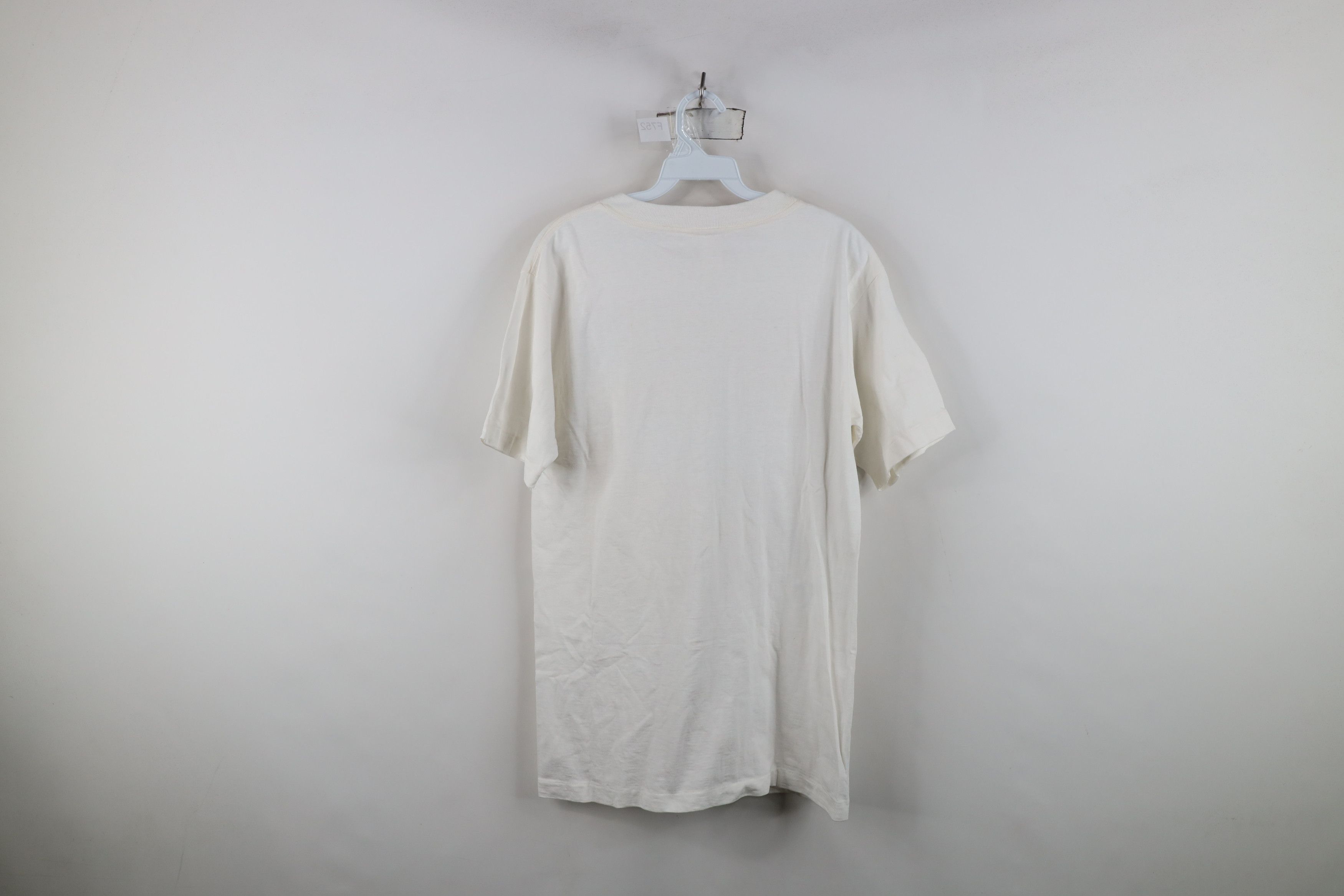 Vintage Vintage 90s Streetwear Samson Hair T-Shirt White Cotton Size US M / EU 48-50 / 2 - 13 Thumbnail