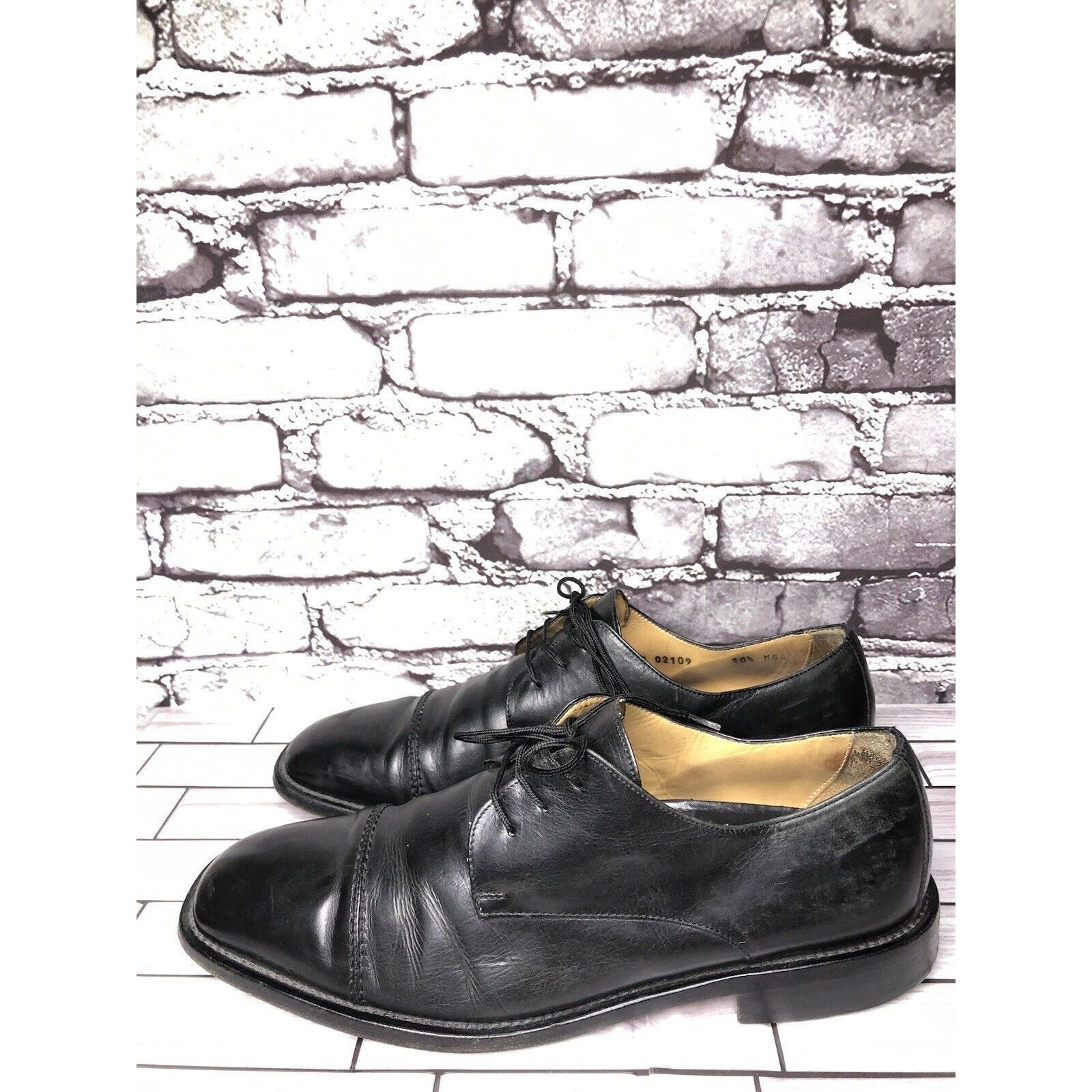 Cole Haan Cole Haan City Black Leather Cap Toe Oxfords Dress Shoes Men Size US 10.5 / EU 43-44 - 12 Thumbnail