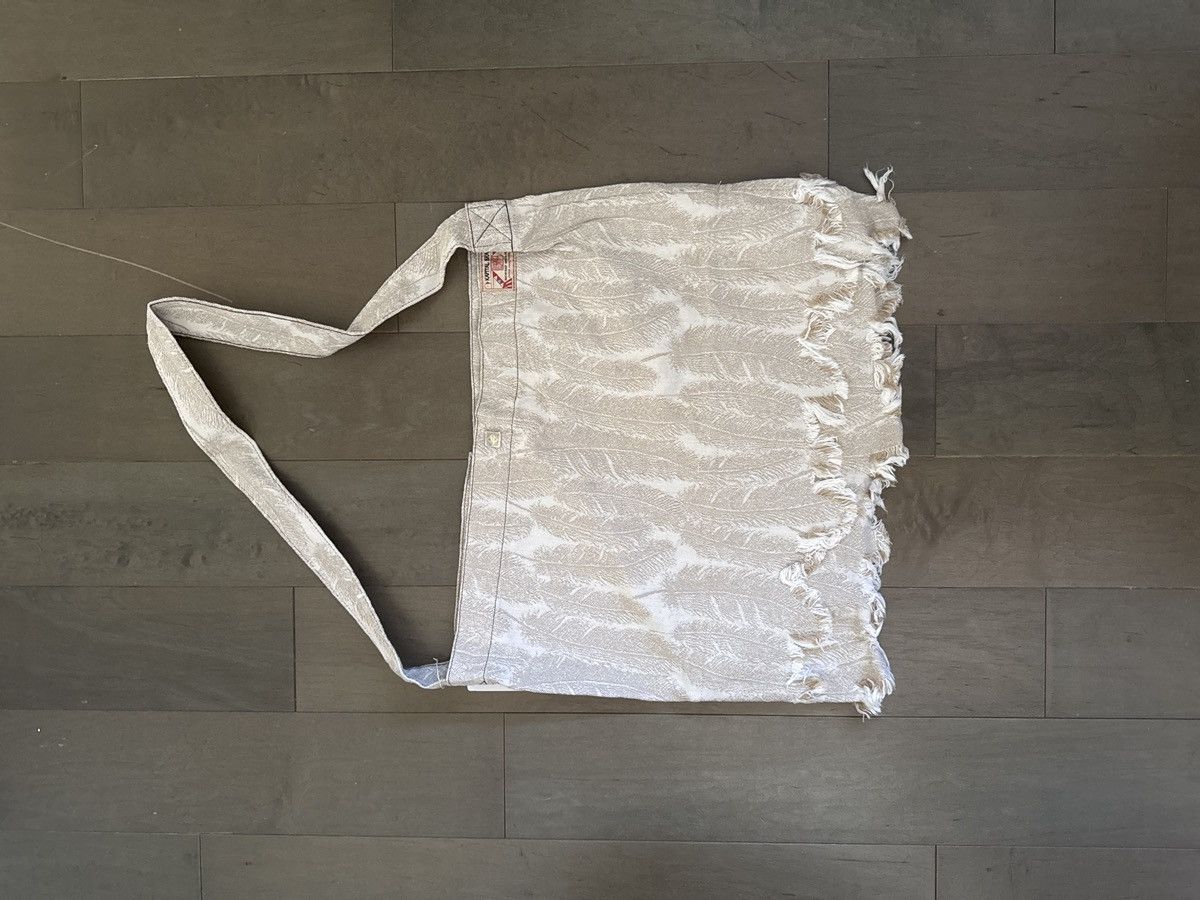 Kapital Kapital 12oz Feather White Denim Book Bag Size ONE SIZE - 2 Thumbnail