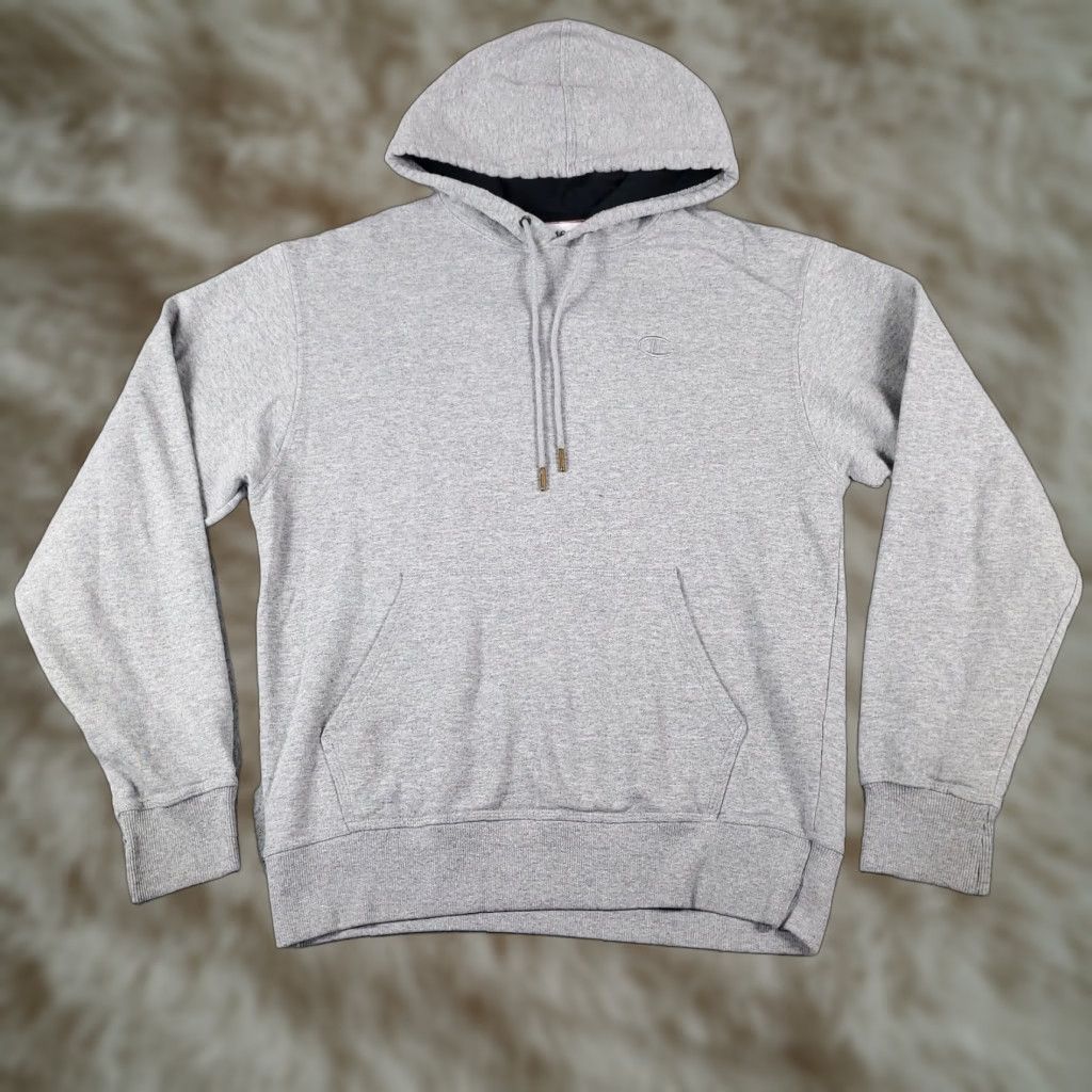 Champion VINTAGE Champion Pullover Hoodie Sweatshirt Adult Medium Gray Casual Unisex All Seasons Active Sports Size US M / EU 48-50 / 2 - 1 Thumbnail
