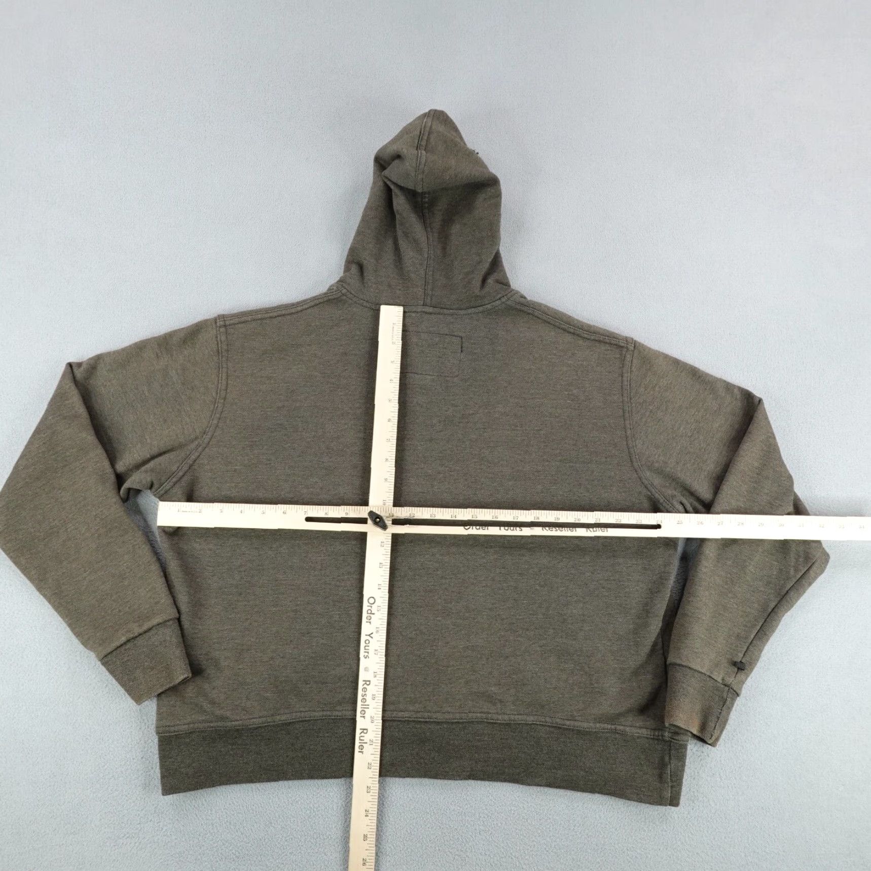 Vintage Street & Steel Hoodie Womens 2XL Gray Full Zip Up Sweatshirt Jacket Biker Size XXL / US 16-18 / IT 52-54 - 7 Thumbnail