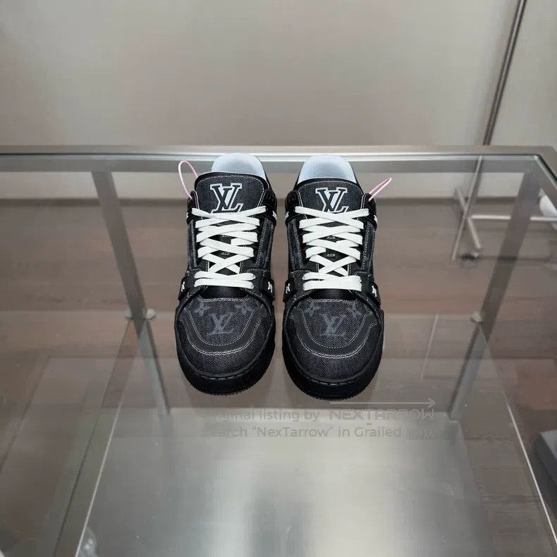 Louis Vuitton Louis Vuitton SS25 New Black denim shoes Size US 7 / EU 40 - 1 Thumbnail
