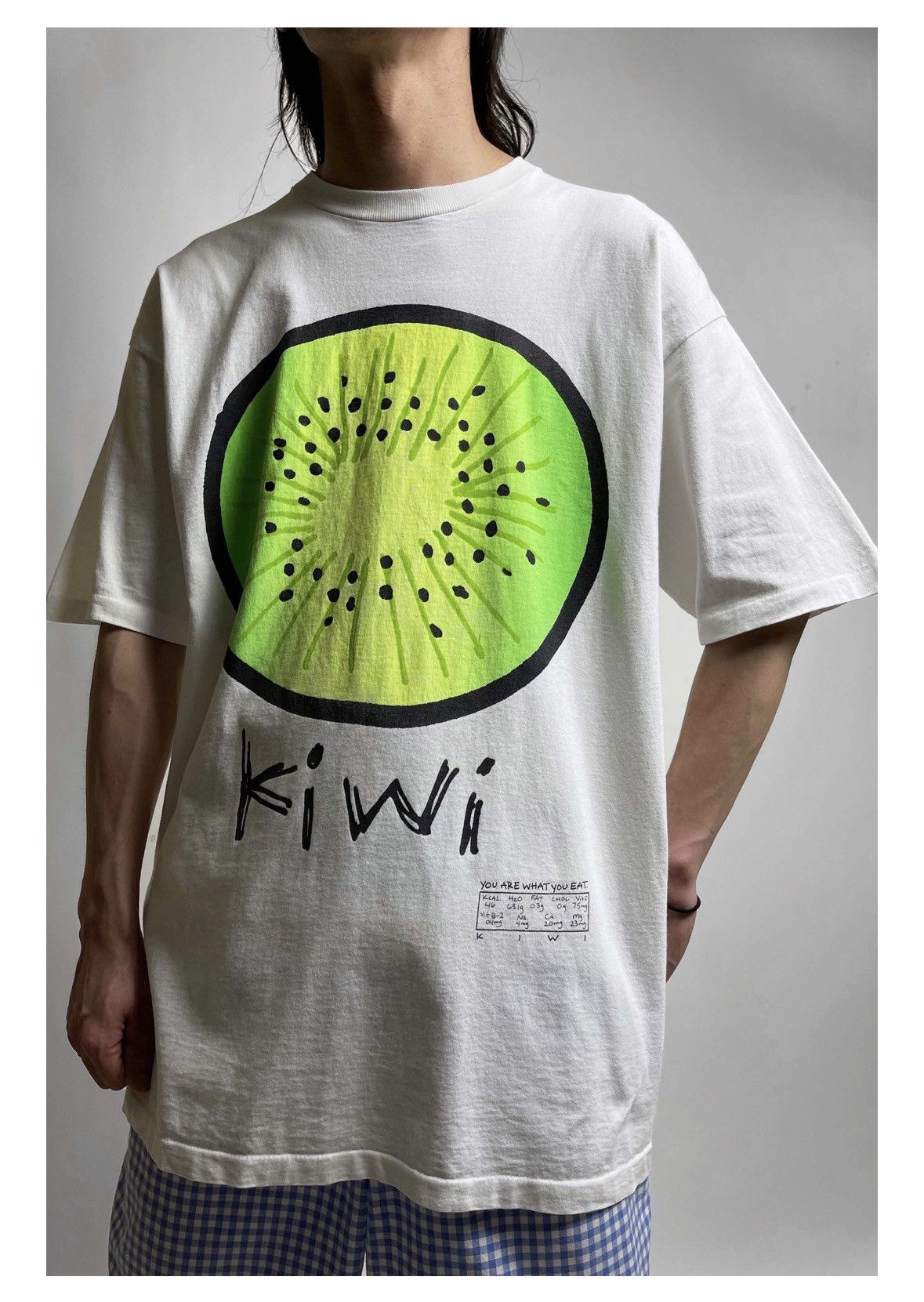 Vintage ‼️RARE‼️VINTAGE 90S GRAVITY GRAPHICS “KIWI FRUIT” TSHIRT TEE💥 Size US L / EU 52-54 / 3 - 16 Thumbnail