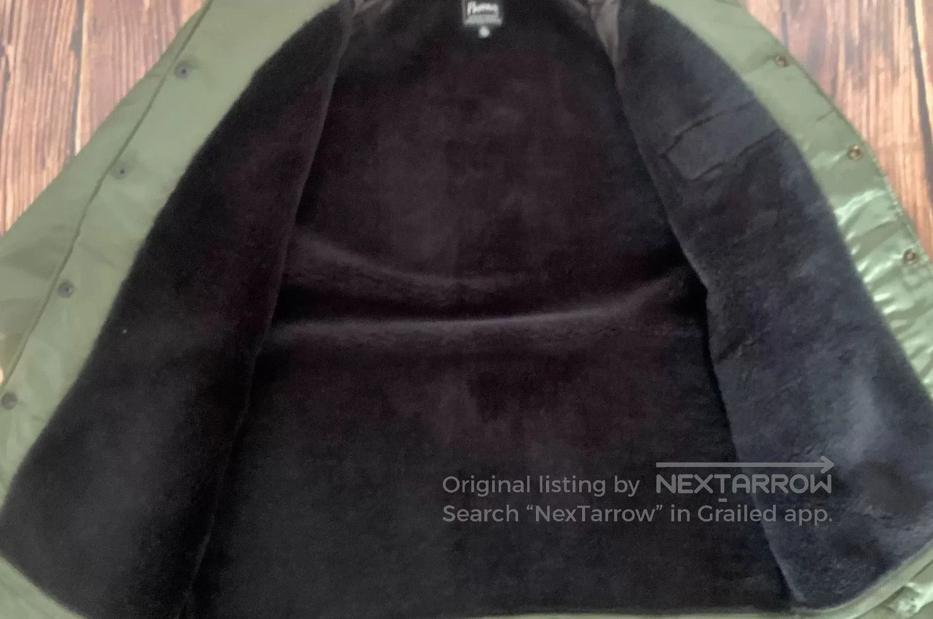 Pherrow's olive green coach jacket with logo. Size US M / EU 48-50 / 2 - 7 Thumbnail