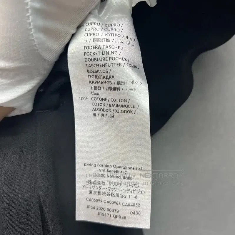 Alexander McQueen Alexander McQueen Black Cotton Casual Pants . Size 26" / US 2 / IT 38 - 4 Thumbnail