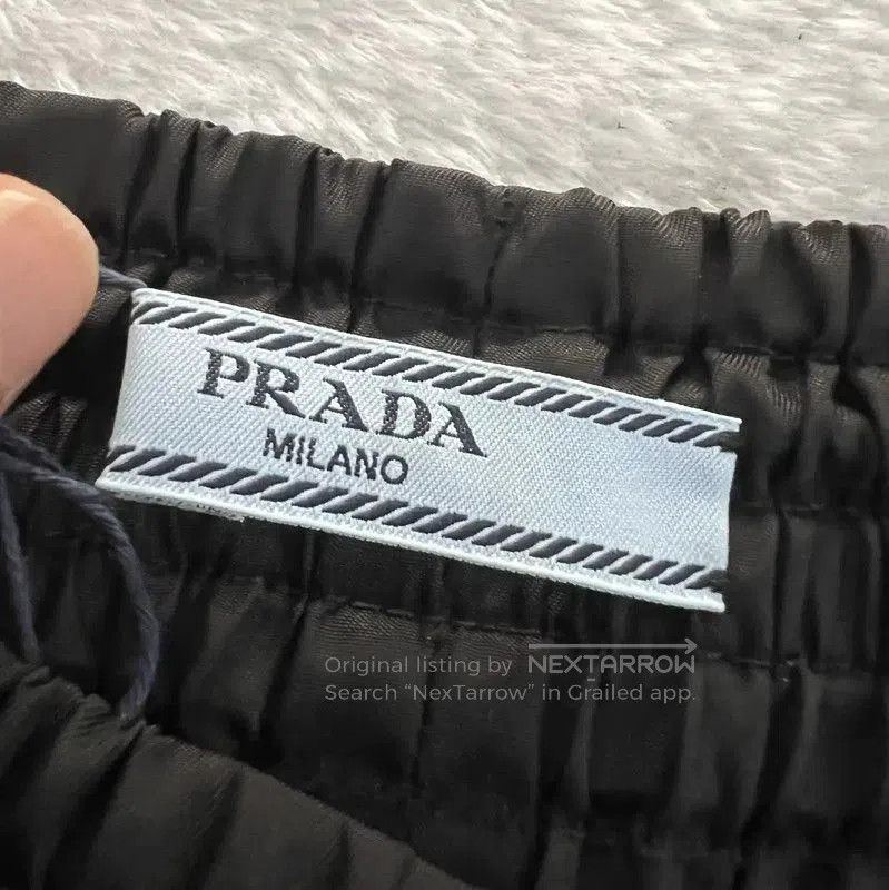 Other Prada Black Logo Cotton Casual Pants. Size US 30 / EU 46 - 4 Thumbnail