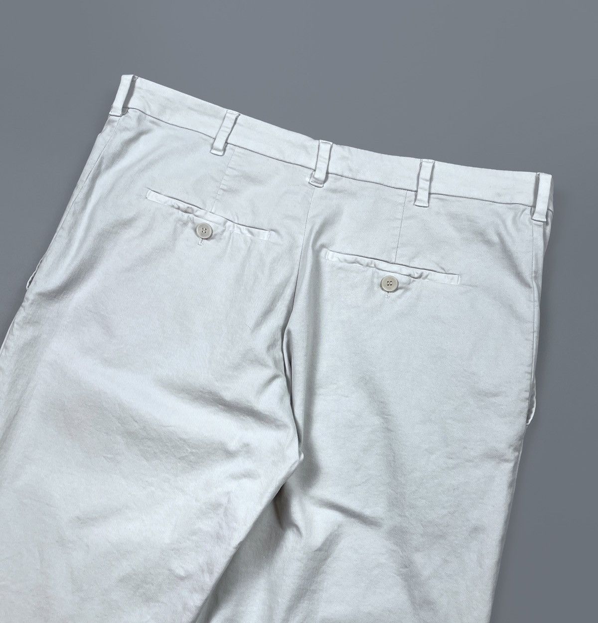 Neil Barrett Men's Neil Barrett Chiaccio Grey Chino Pants Size 52 Size US 34 / EU 50 - 4 Thumbnail