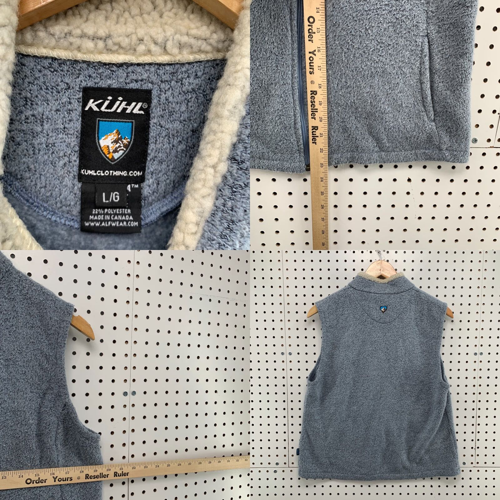 Vintage Kuhl Fleece Jacket Full Zip Vest Womens Blue Sherpa Collar Size Large L 19.5x23 Jacket Outdoor Womens Size L / US 10 / IT 46 - 8 Thumbnail