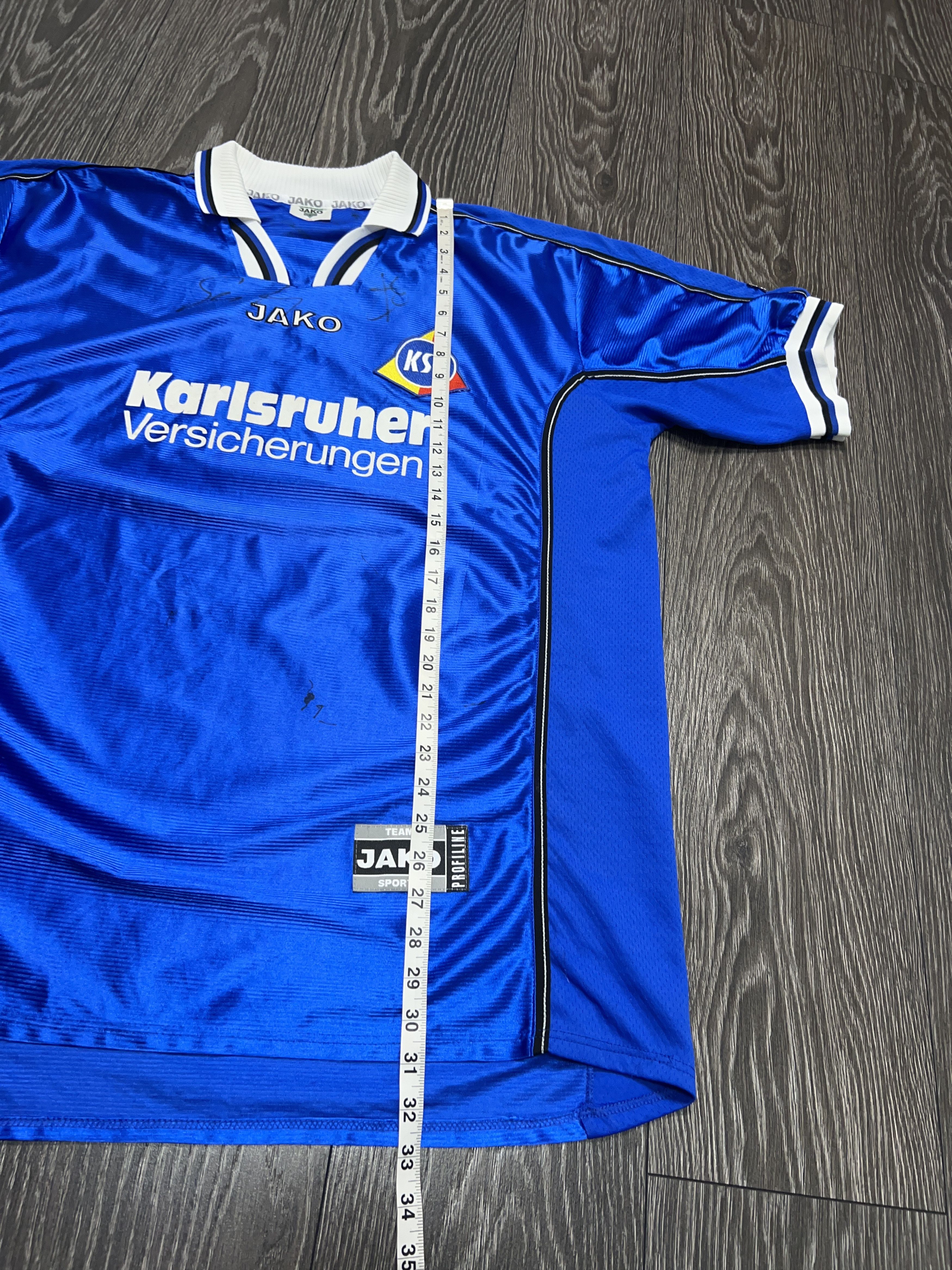 Other Jako Karlsruher SIGNED Autograph 2000 Football Shirt Jersey Size US XXL / EU 58 / 5 - 10 Thumbnail