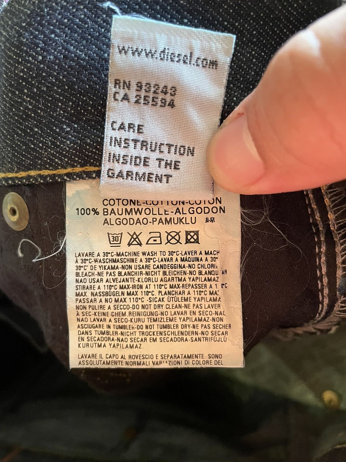 Diesel Vintage Diesel Denim Gallery Flare Denim Pants Size US 30 / EU 46 - 12 Thumbnail