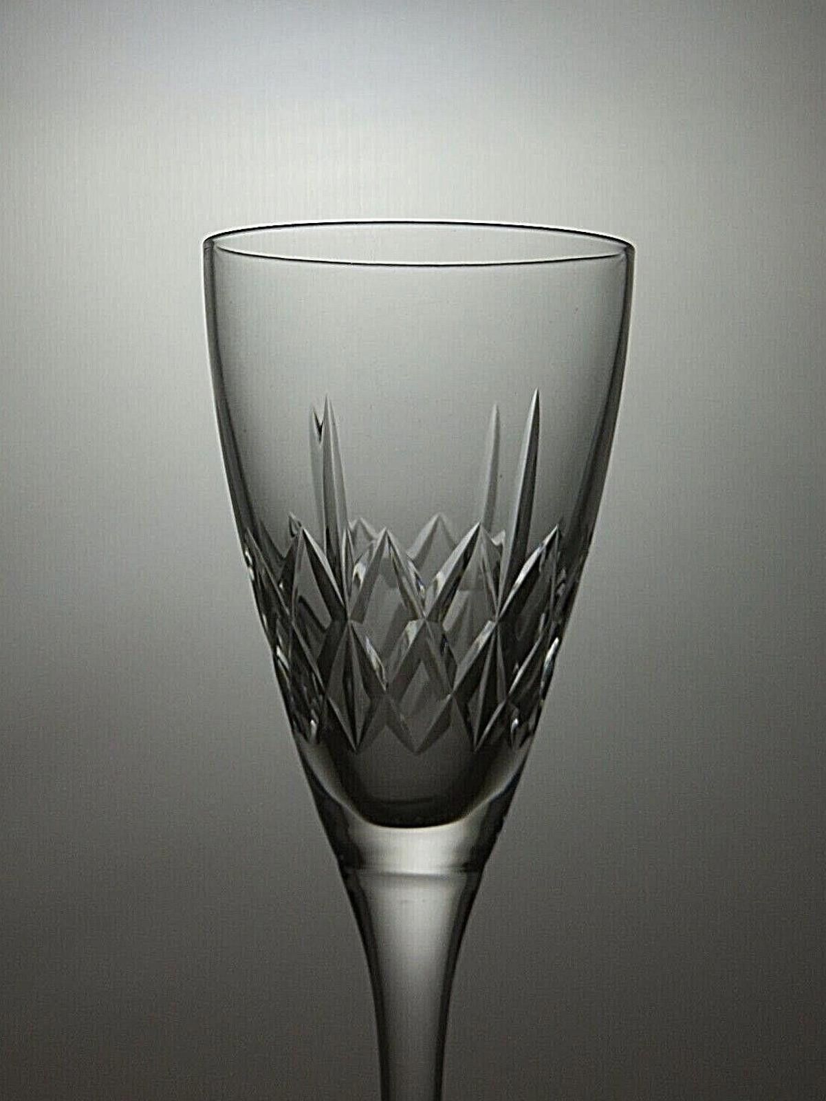 The Unbranded Brand Lead Crystal Cut Glass Set Of 2 Wine Glasses 7 1/2" Size ONE SIZE - 5 Thumbnail