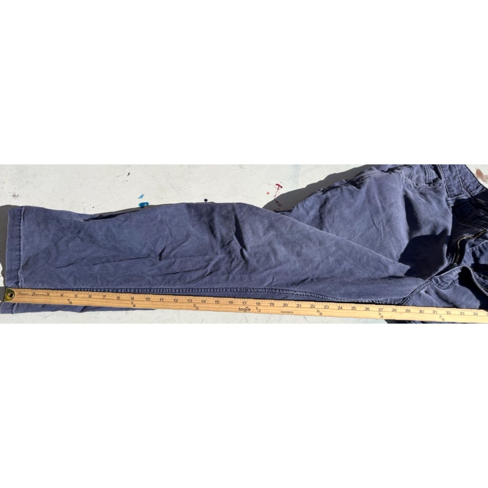 Carhartt Carhartt Pants Blue Solid 36x30 Workwear Uniform Khakis Cargo Logo Pockets Zipper Button Men’s Regular Straight Size US 36 / EU 52 - 5 Thumbnail