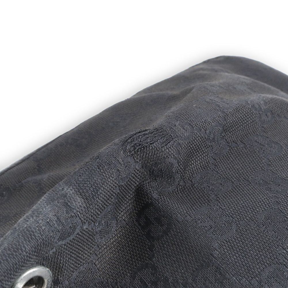 Gucci Gucci - GG Canvas 115015 Leather Tote Black Preloved Size ONE SIZE - 8 Thumbnail