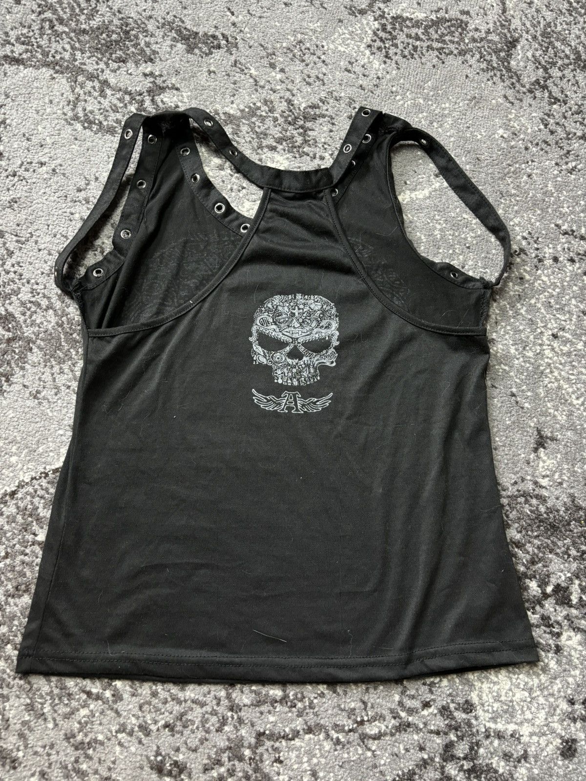 Japanese Brand × Vintage Vintage Skull Snake Dice sleeveless Black Tank Top Size S / US 4 / IT 40 - 7 Thumbnail