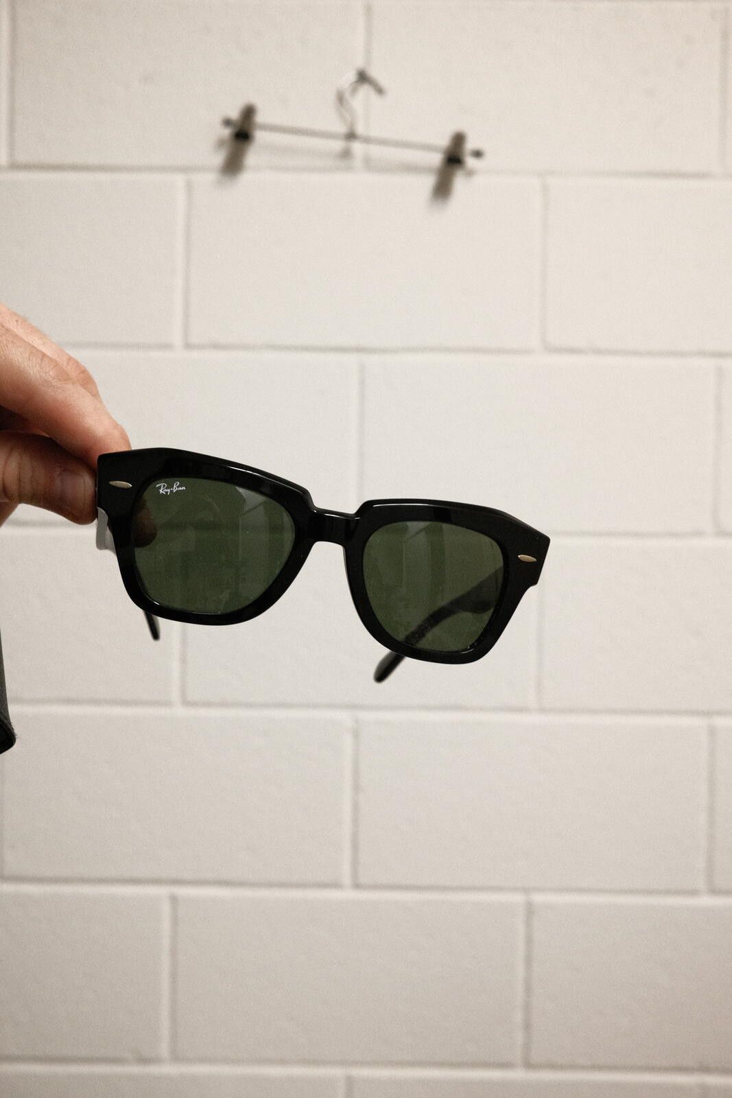 RayBan Ray-Ban RB 2188 State Street Black Sunglasses with Case and Size ONE SIZE - 5 Thumbnail