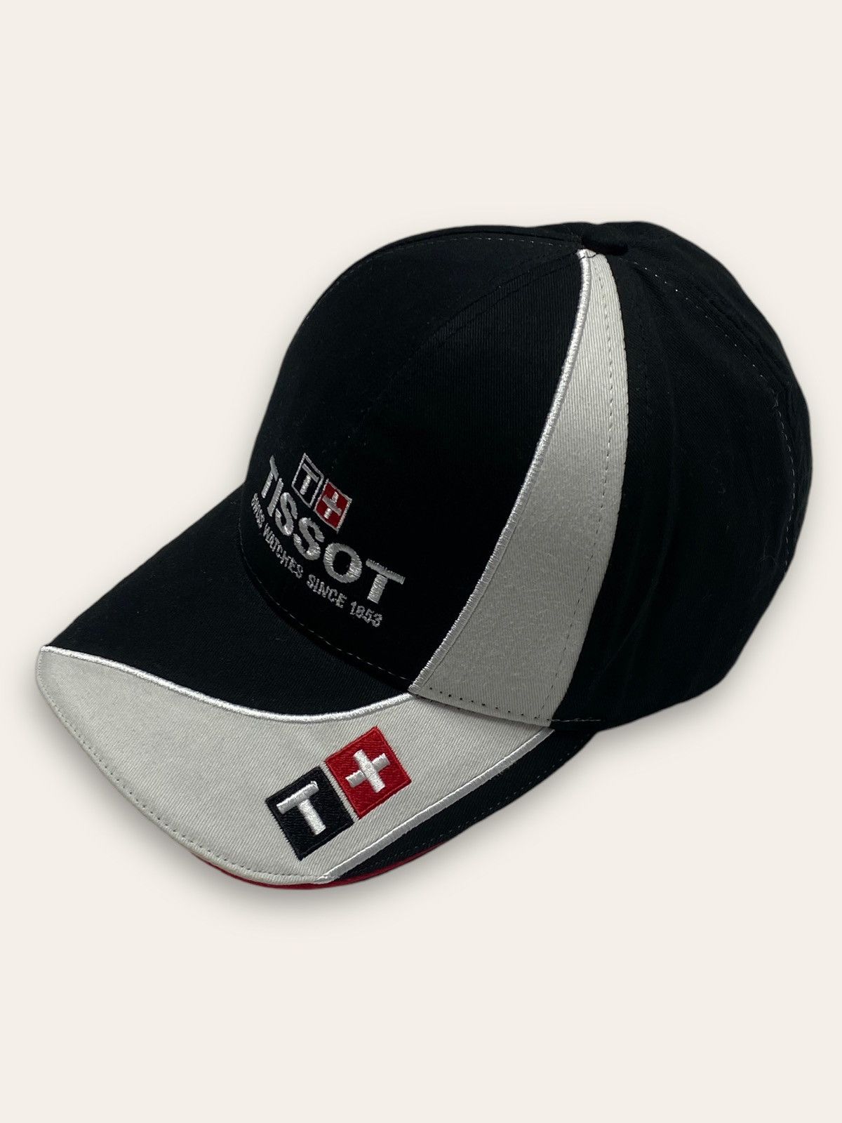 Tissot Vintage TISSOT Black White Swiss Watches Big Logo Cap Y2K Size ONE SIZE - 1 Thumbnail