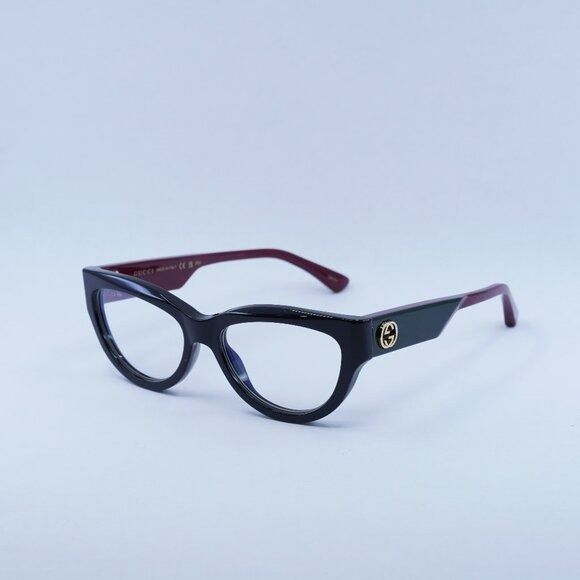Gucci 🕶️ New Gucci GG1665S 001 Sunglasses - Shiny Black Red Frame Size ONE SIZE - 3 Thumbnail