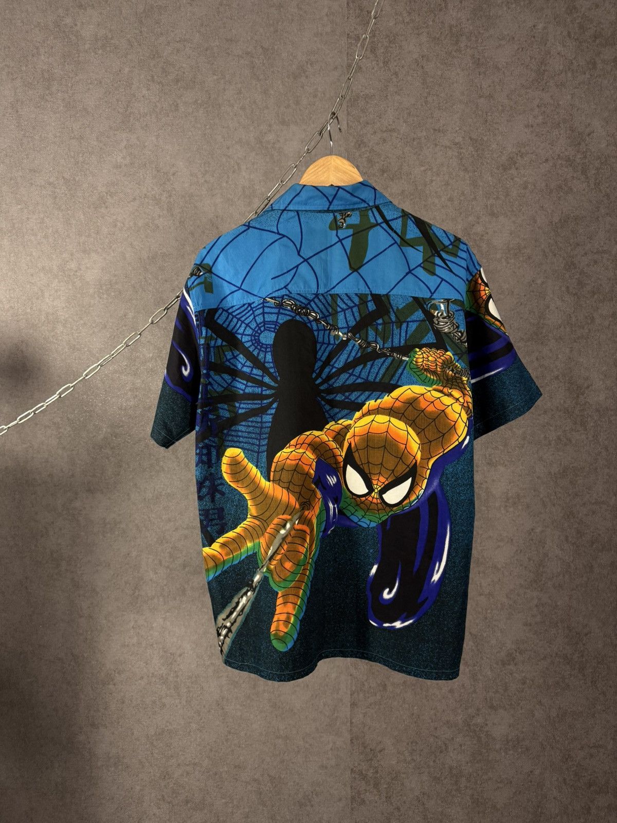 Marvel Comics Spider Man Marvel vintage overprinted shirt Size US L / EU 52-54 / 3 - 5 Thumbnail