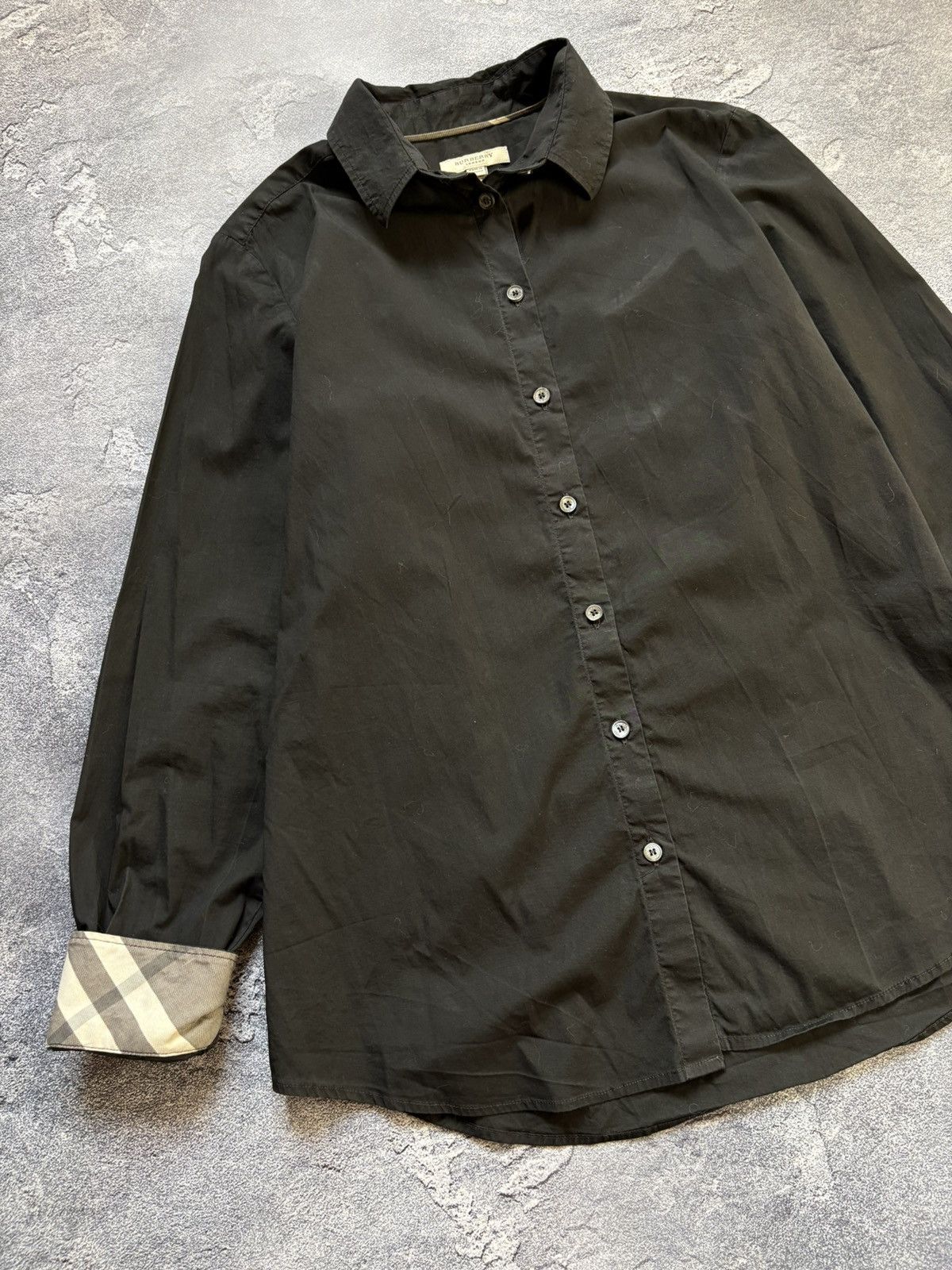 Burberry Vintage Burberry Nova Check Black Luxury Woman’s Shirt Size M / US 6-8 / IT 42-44 - 4 Thumbnail
