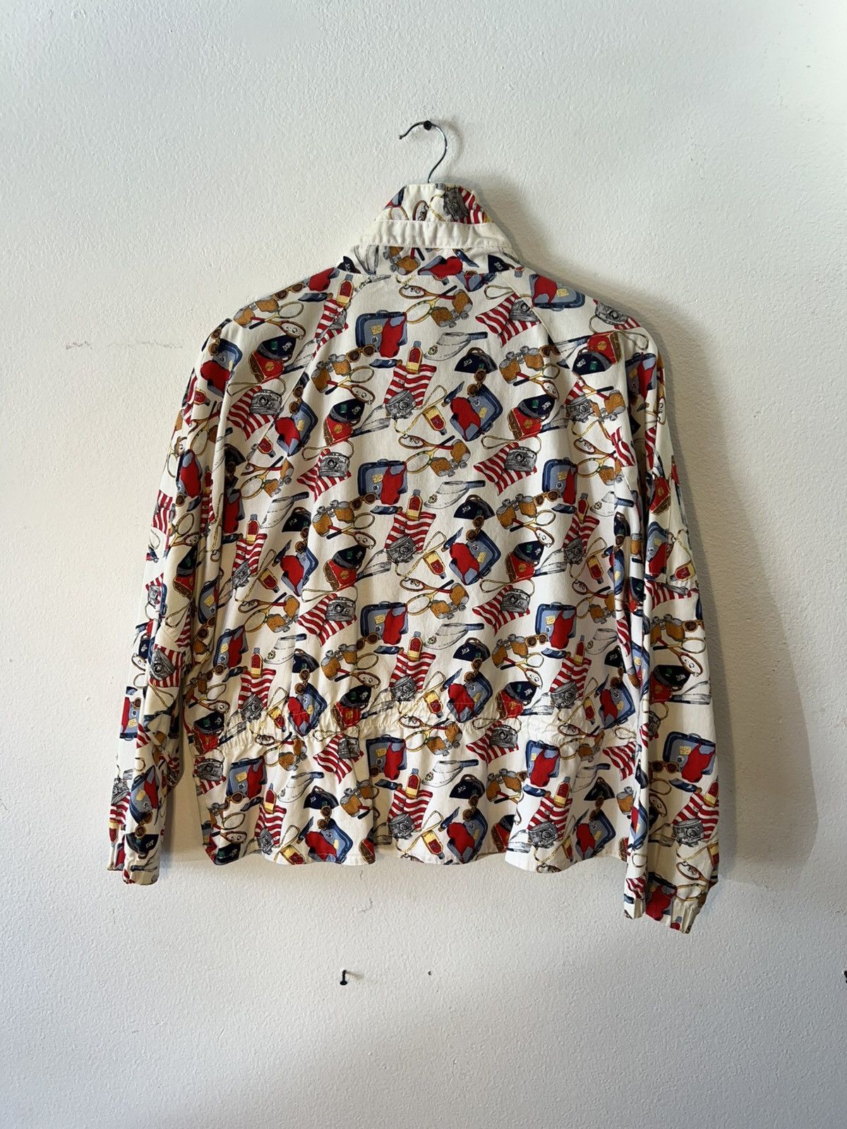 Vintage White vintage 90s American flag zip-up Size US XS / EU 42 / 0 - 2 Thumbnail