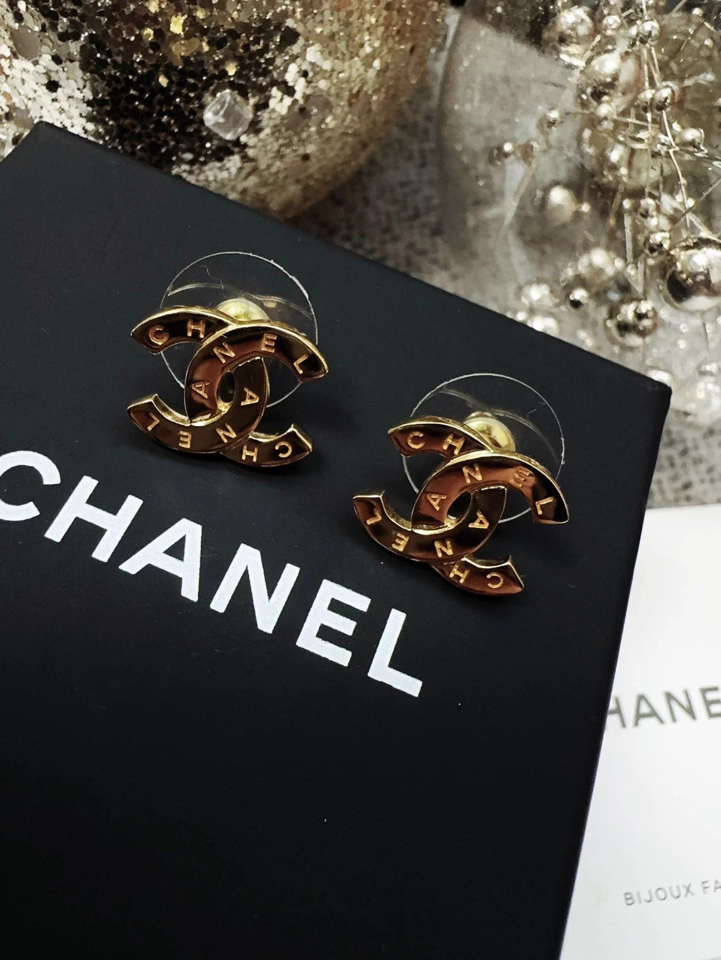 Chanel Chanel 25V Gold Double C Logo Earrings New With Box In Stock Size ONE SIZE - 7 Thumbnail