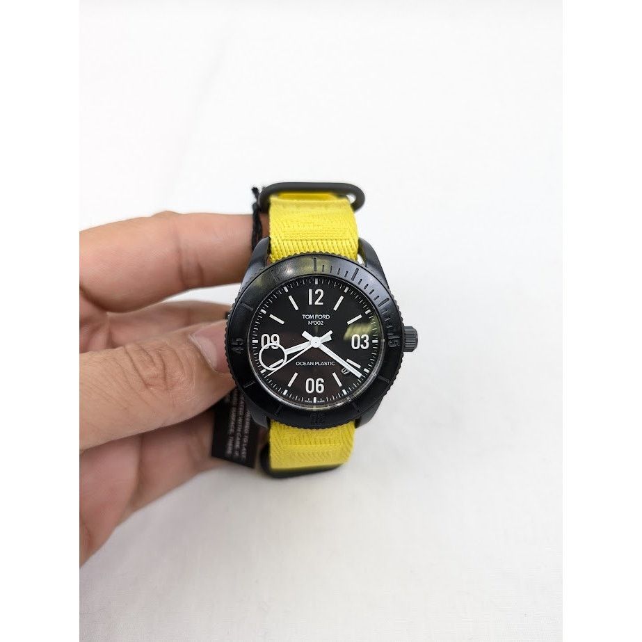 Tom Ford o1rshd1 Size: OS / Plastic Large Case Sports Watch in Yellow Size ONE SIZE - 20 Thumbnail