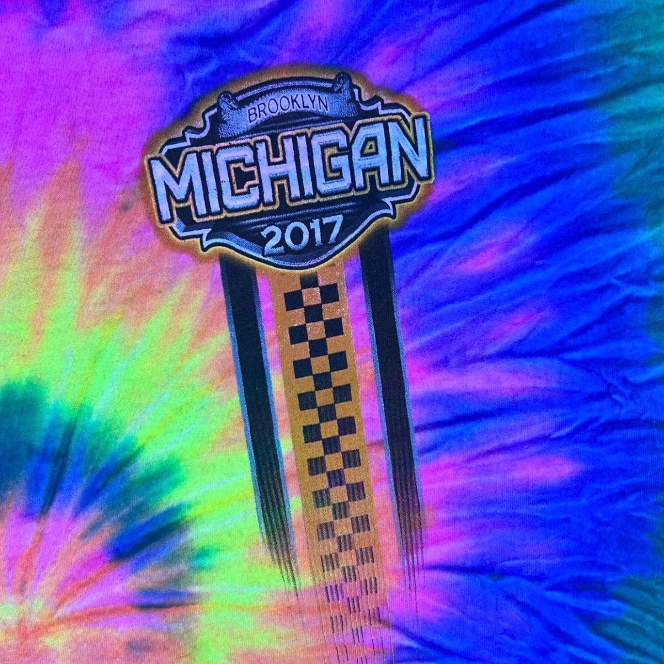 Gildan Michigan Racing 2017 “As Real As It Gets” Motorsports Graphic Tie Dye T-Shirt XL Size US XL / EU 56 / 4 - 3 Thumbnail