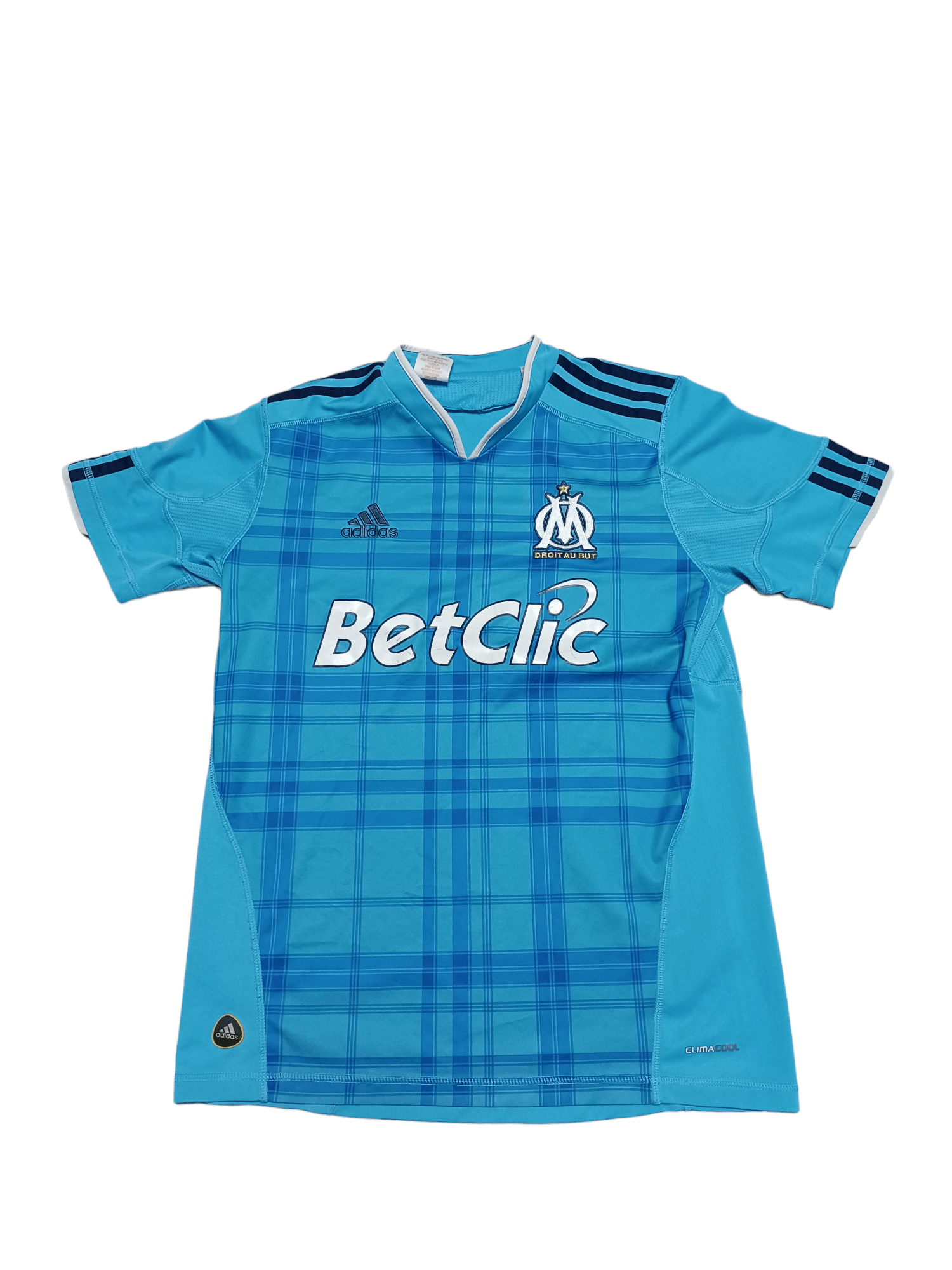 Adidas Olympique Marseille 2010-2011 away kit soccer football Size US M / EU 48-50 / 2 - 1 Thumbnail