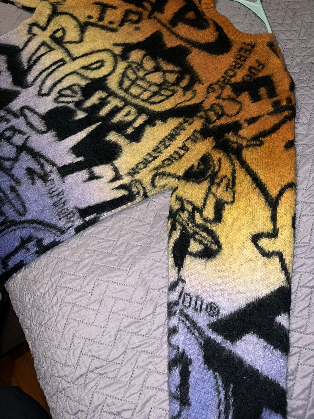 Fuck The Population FTP Archive Mohair sweater - Orange Size US M / EU 48-50 / 2 - 12 Thumbnail