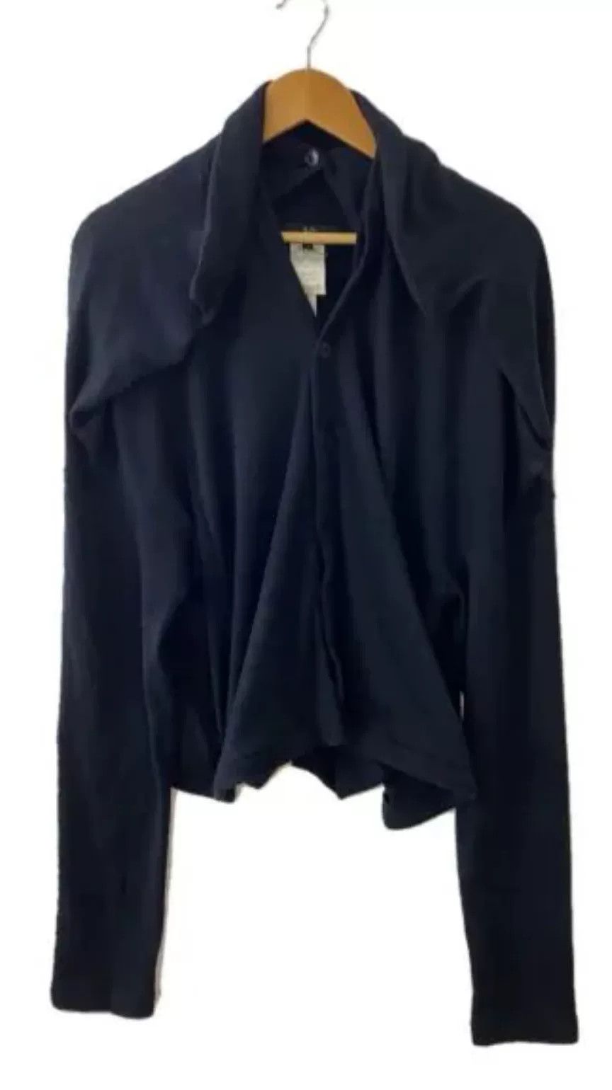 Yohji Yamamoto Y's Yohji Yamamoto Black Deconstructed Cardigan Size US M / EU 48-50 / 2 - 1 Thumbnail