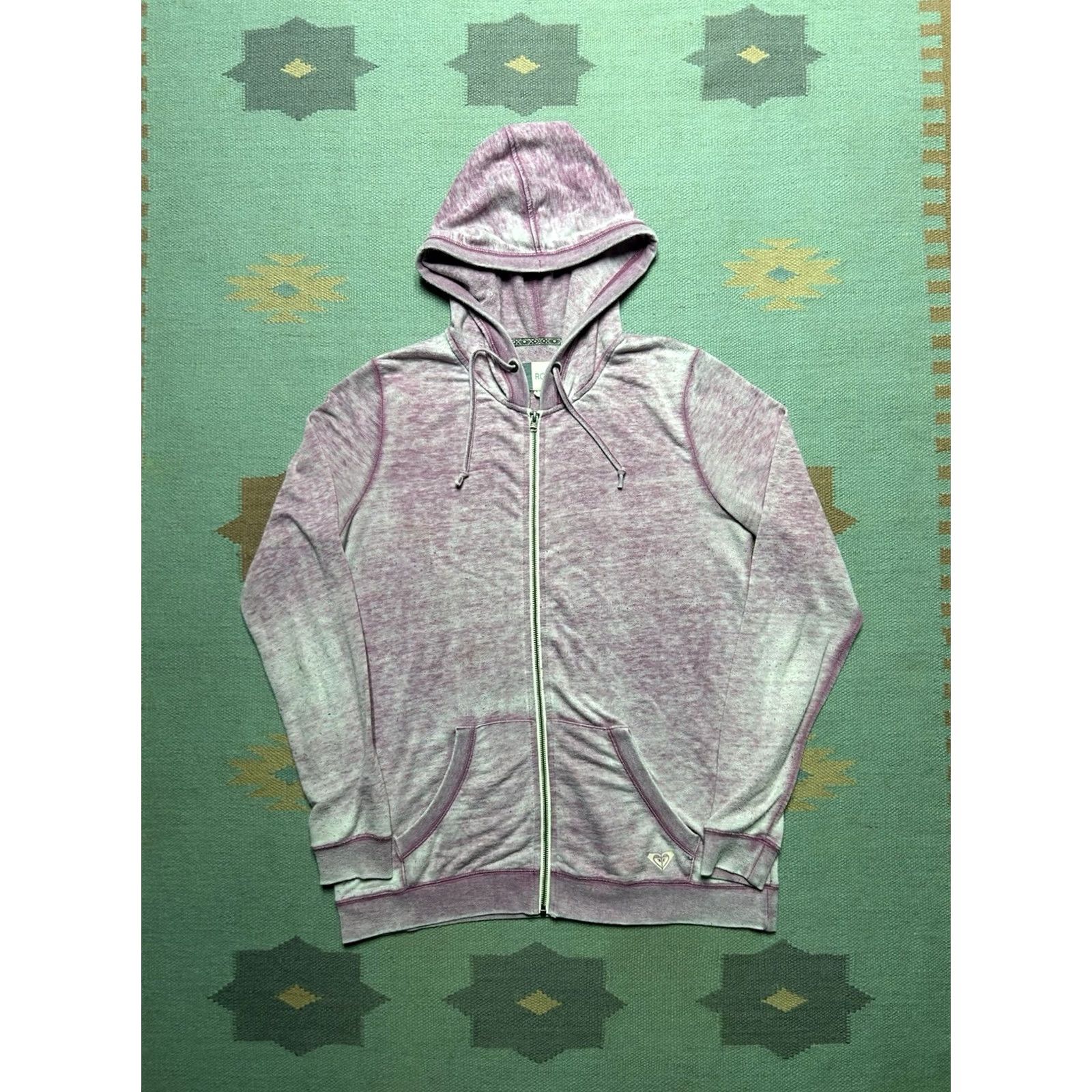 Vintage VINTAGE ROXY Hoodie Shirt Women XL Pink Full Zip Surfer Activewear Quiksilver Billabong Size XL / US 12-14 / IT 48-50 - 3 Thumbnail