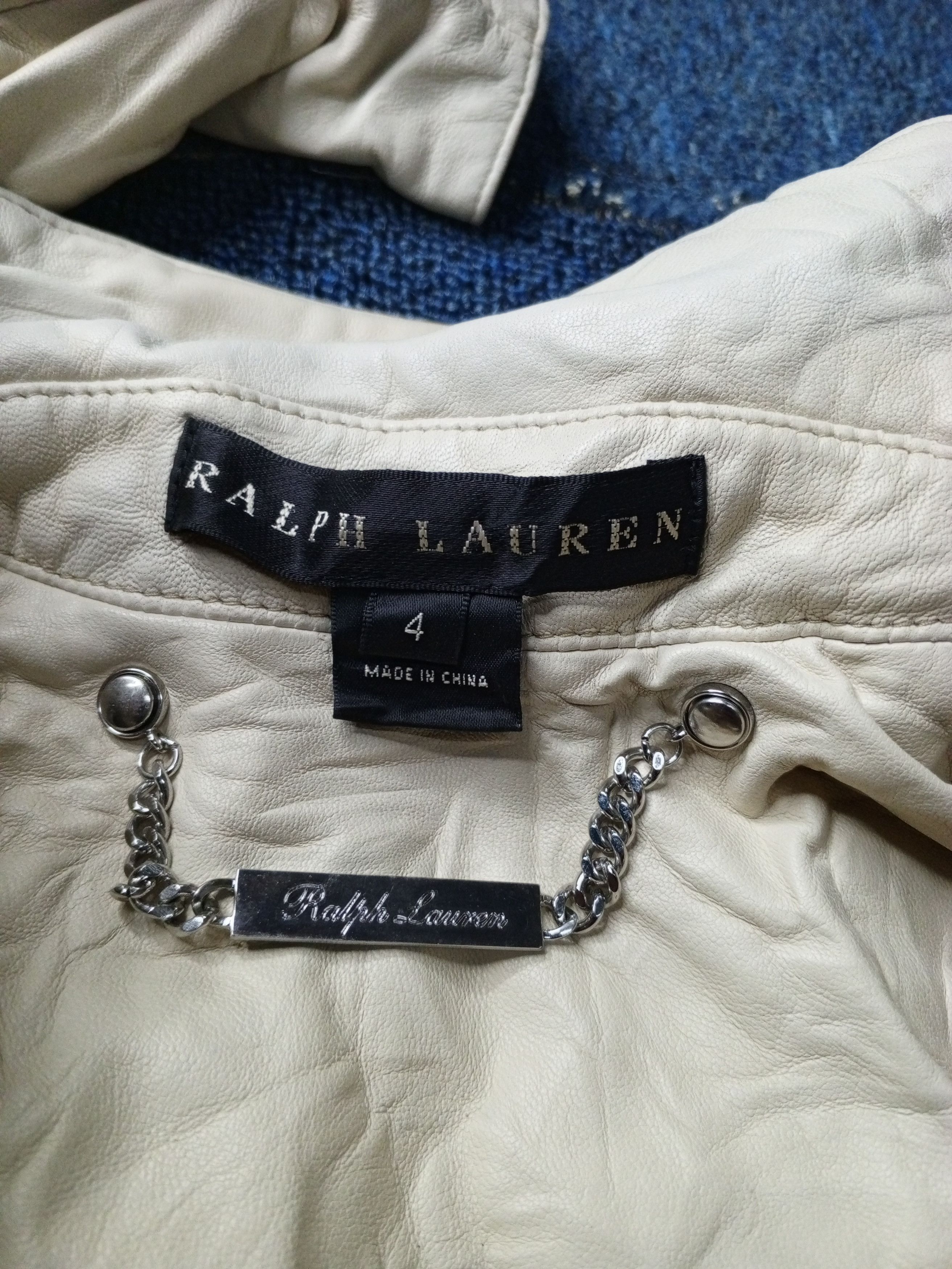 Leather × Polo Ralph Lauren × Ralph Lauren RALPH LAUREN LEATHER JACKET Size M / US 6-8 / IT 42-44 - 7 Thumbnail