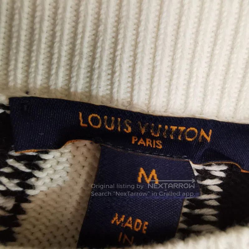 Louis Vuitton Louis Vuitton Checkered Knit Sweater in Size M. Size US M / EU 48-50 / 2 - 4 Thumbnail