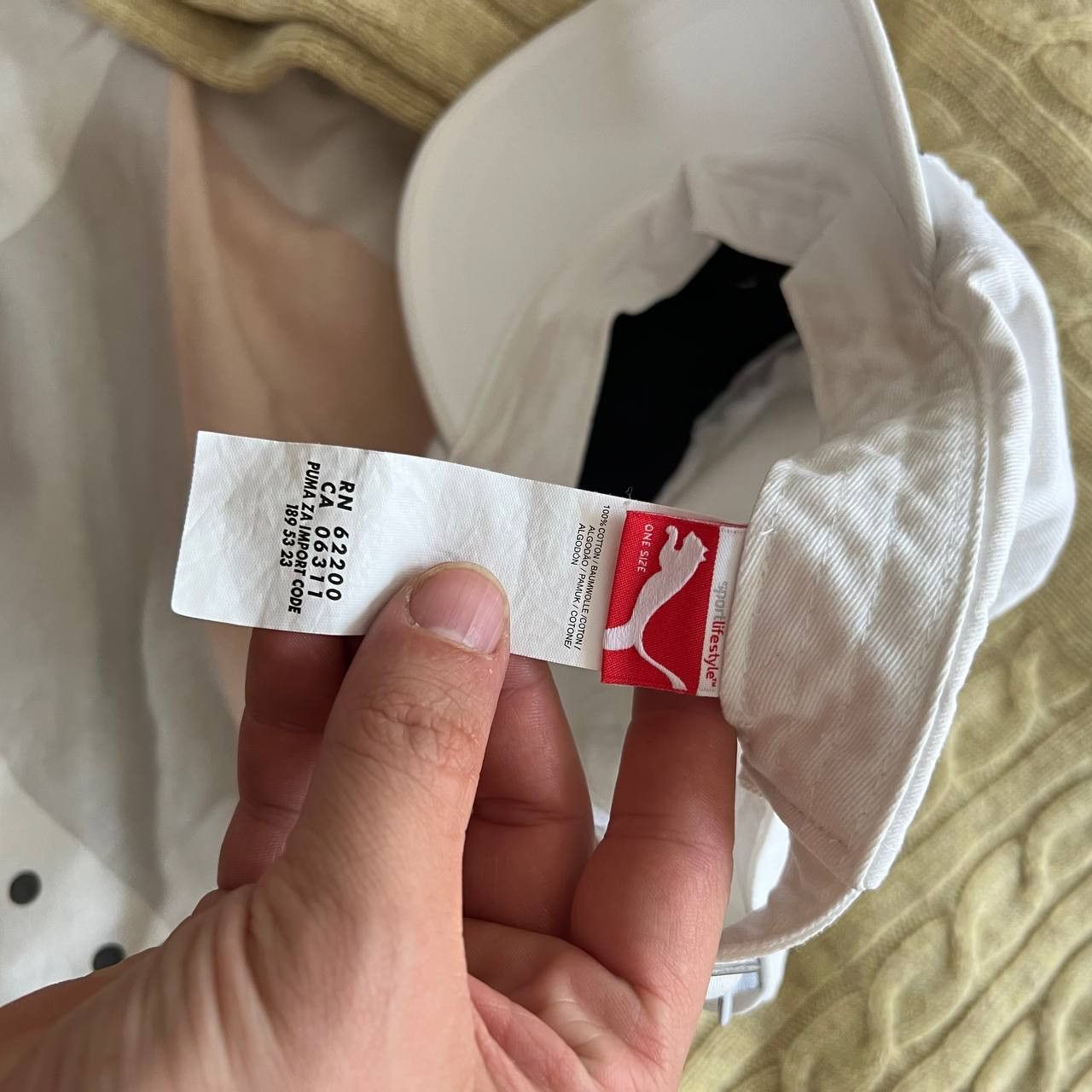 Puma Vintage Puma White Racing Hat 90s Size ONE SIZE - 6 Thumbnail