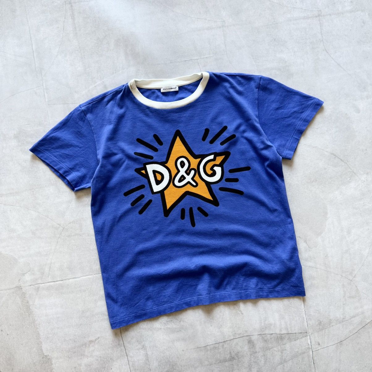 Y2K Dolce & Gabbana Star Big Logo Cute T-Shirt Y2K Tee
