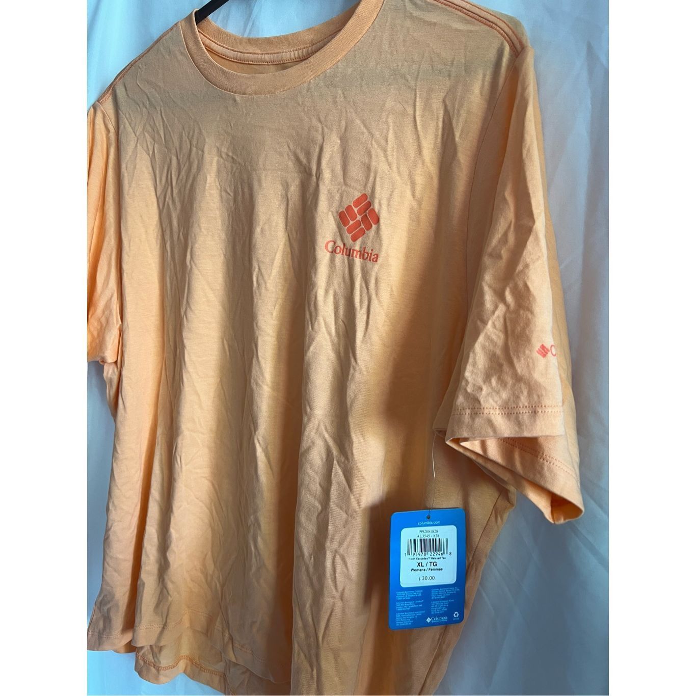 Columbia Columbia Orange T-Shirt Woman’s Size XL NEW Size XL / US 12-14 / IT 48-50 - 2 Thumbnail