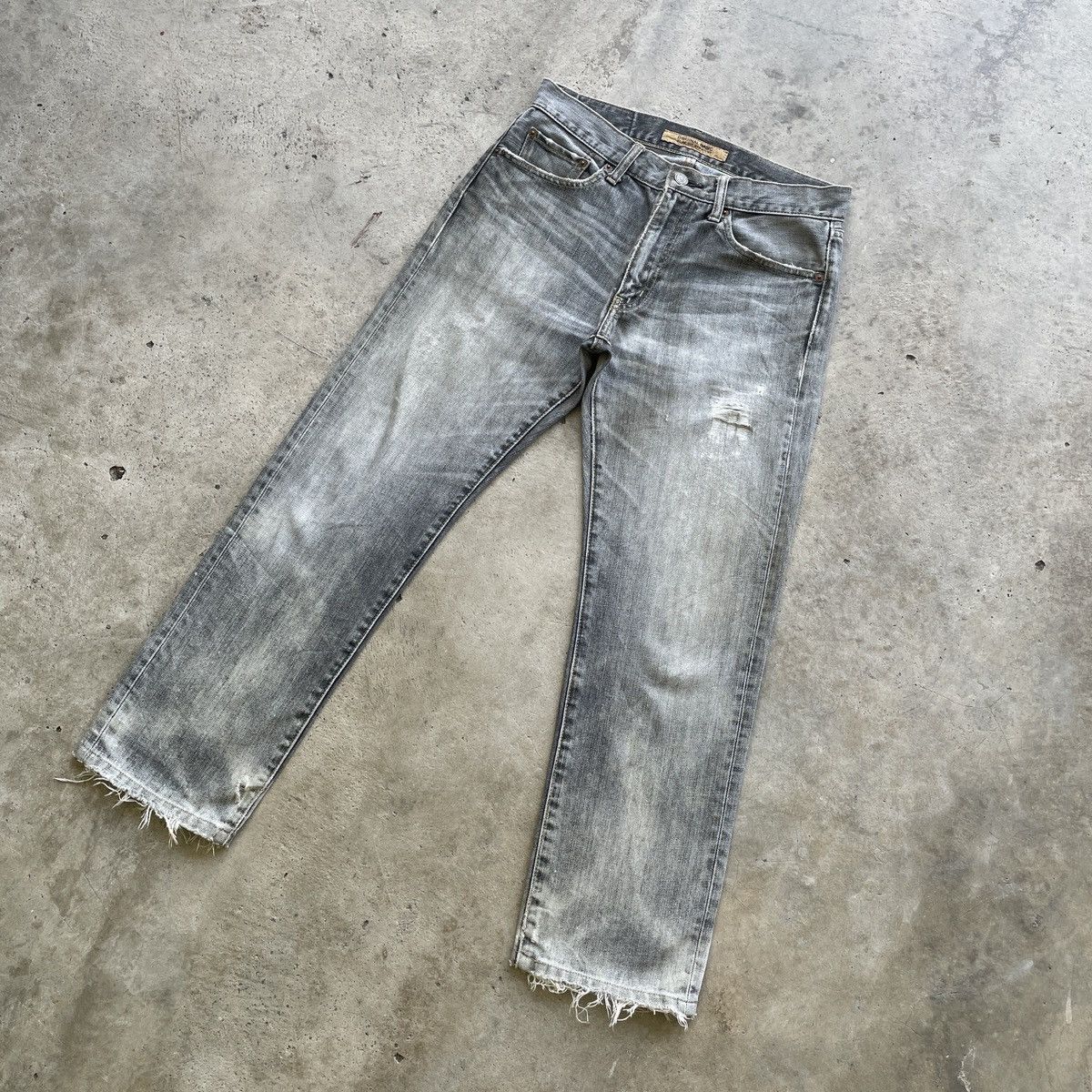 Japanese Brand W31 Vintage Japanese Faded Black Distressed Jeans Pants Size US 31 - 2 Thumbnail