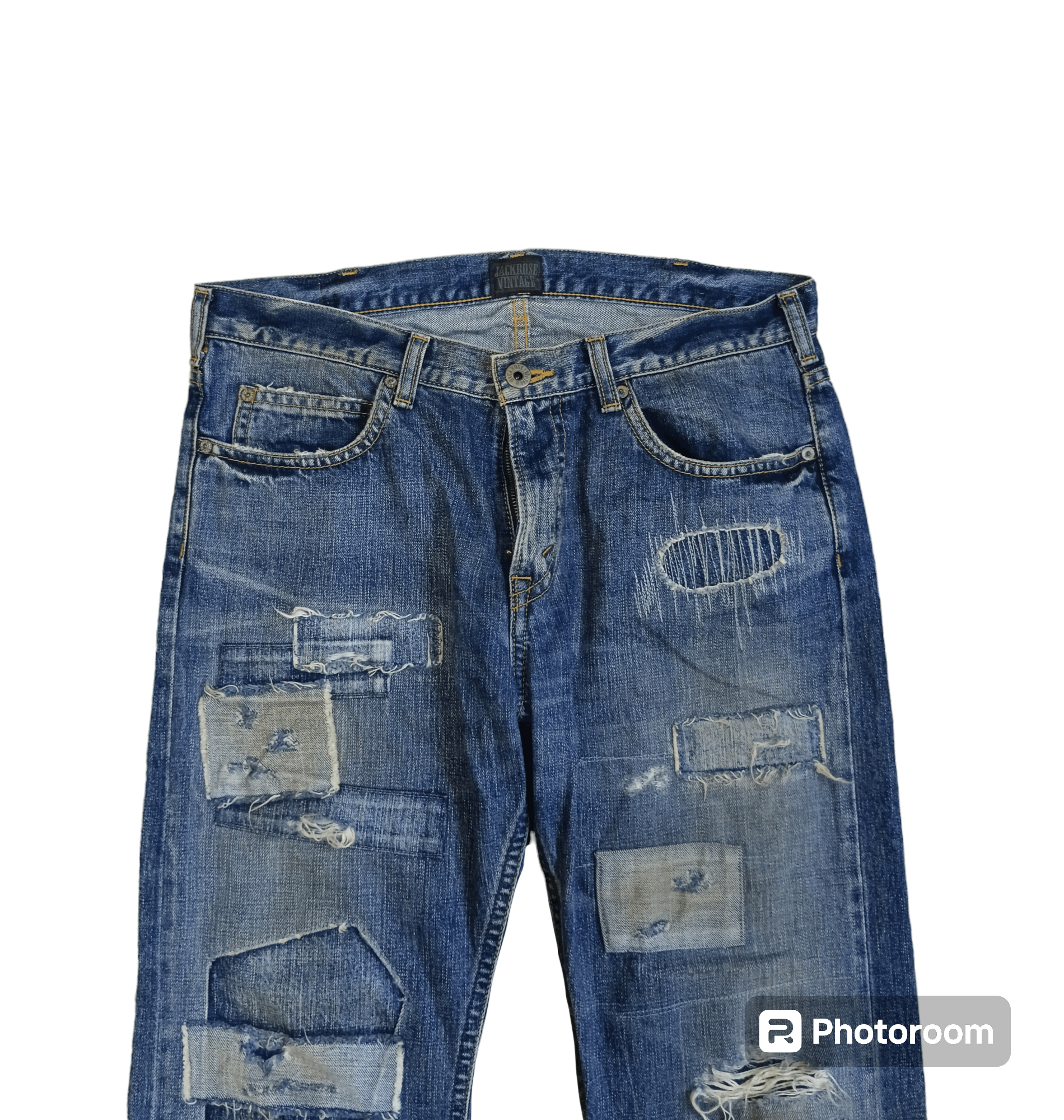 JACKROSE JACKROSE SELVEDGE PACTHWORK MADE IN JAPAN Size US 33 - 3 Thumbnail