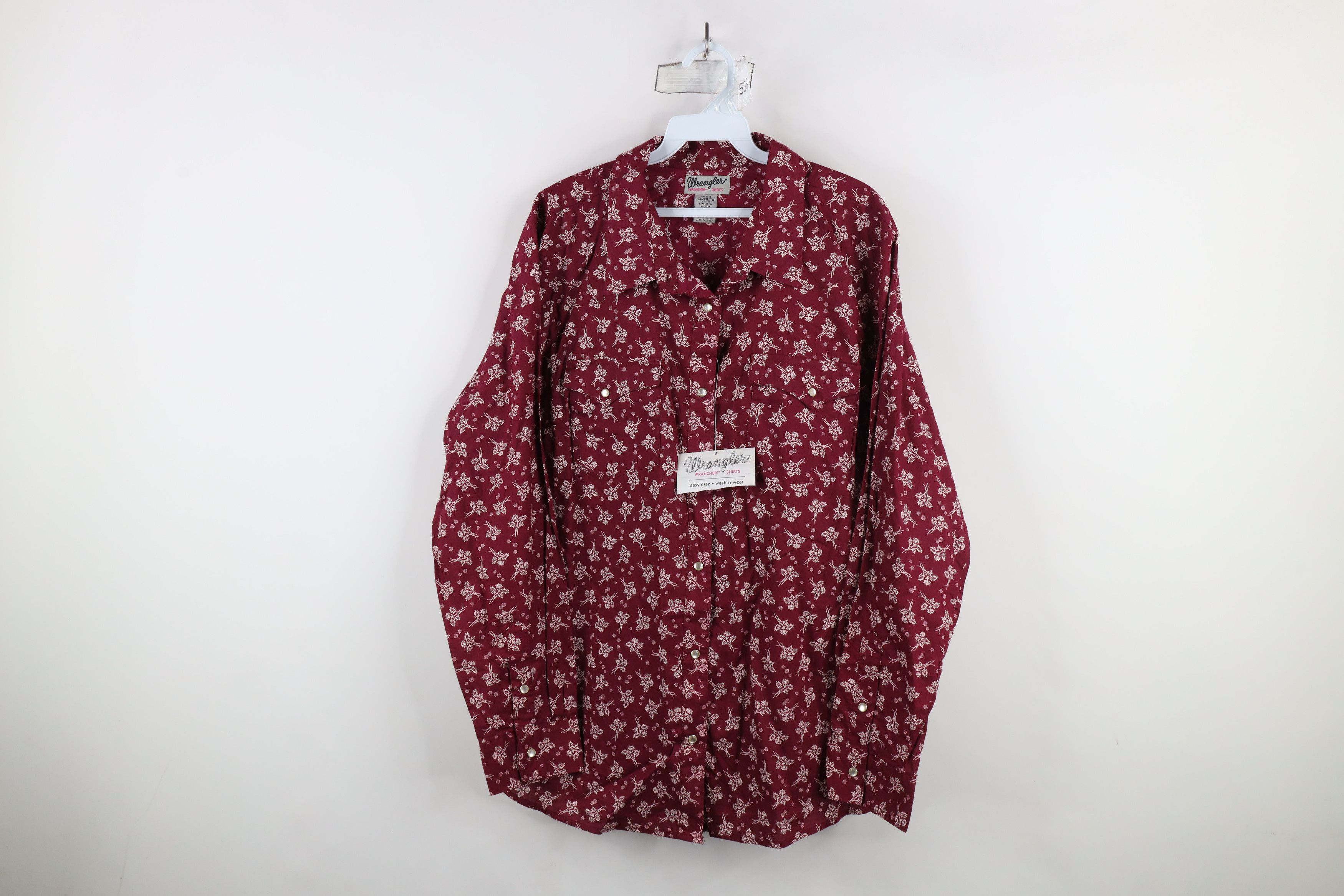Vintage × Wrangler Deadstock Vintage Y2K Wrangler Cowgirl Snap Button Shirt Size XL / US 12-14 / IT 48-50 - 1 Thumbnail