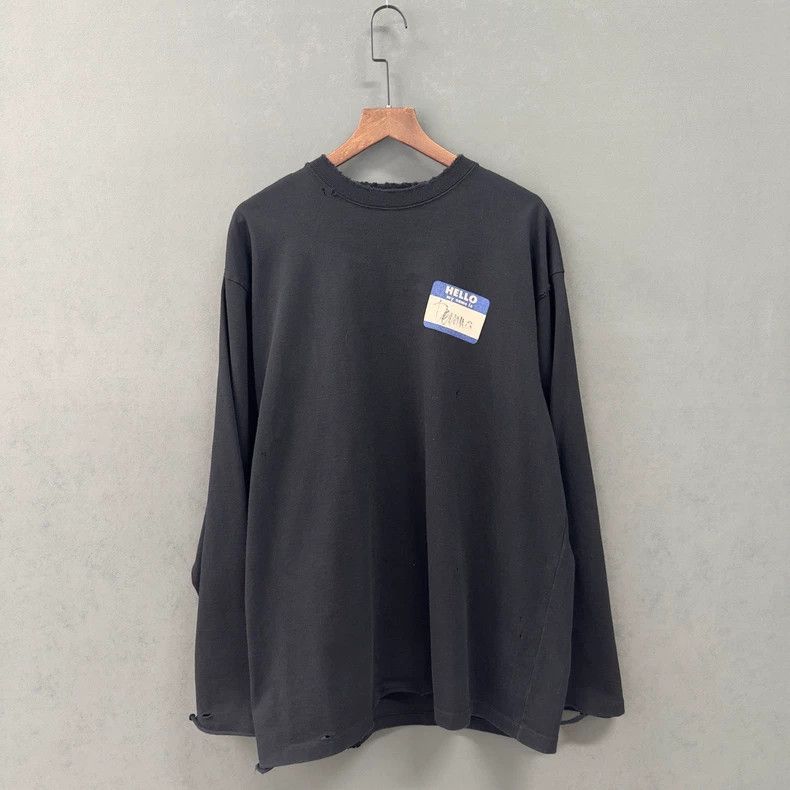 Balenciaga Balenciaga Signature printing destroys long sleeves Size US M / EU 48-50 / 2 - 1 Thumbnail
