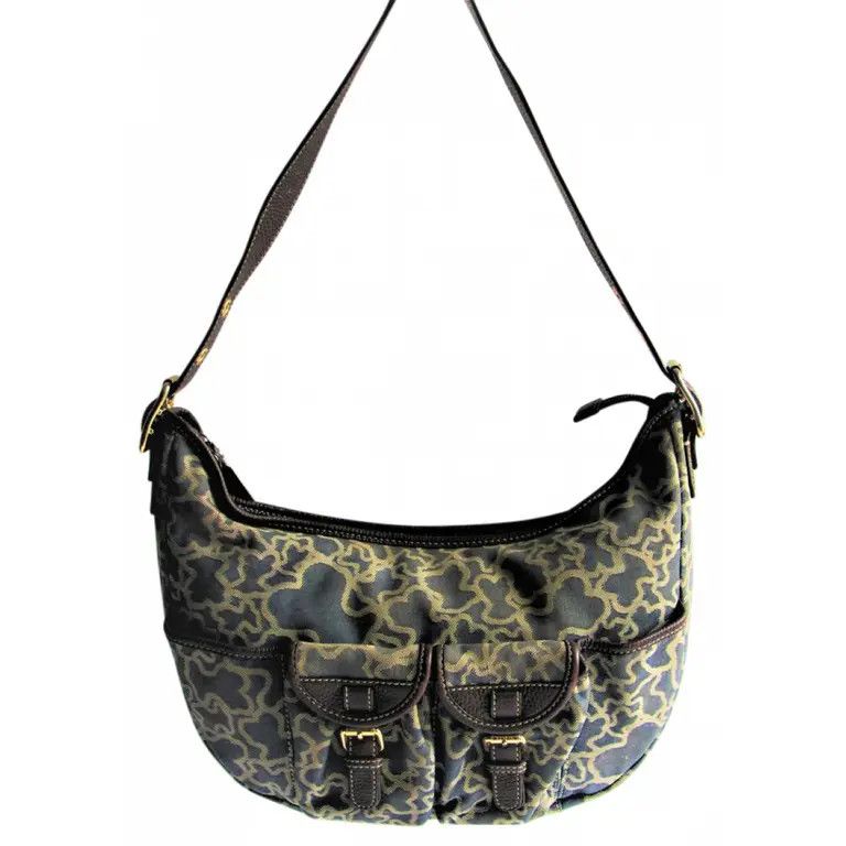 TOUS TOUS Kaos Print Denim Canvas Hobo Shoulder Bag Size ONE SIZE - 1 Thumbnail