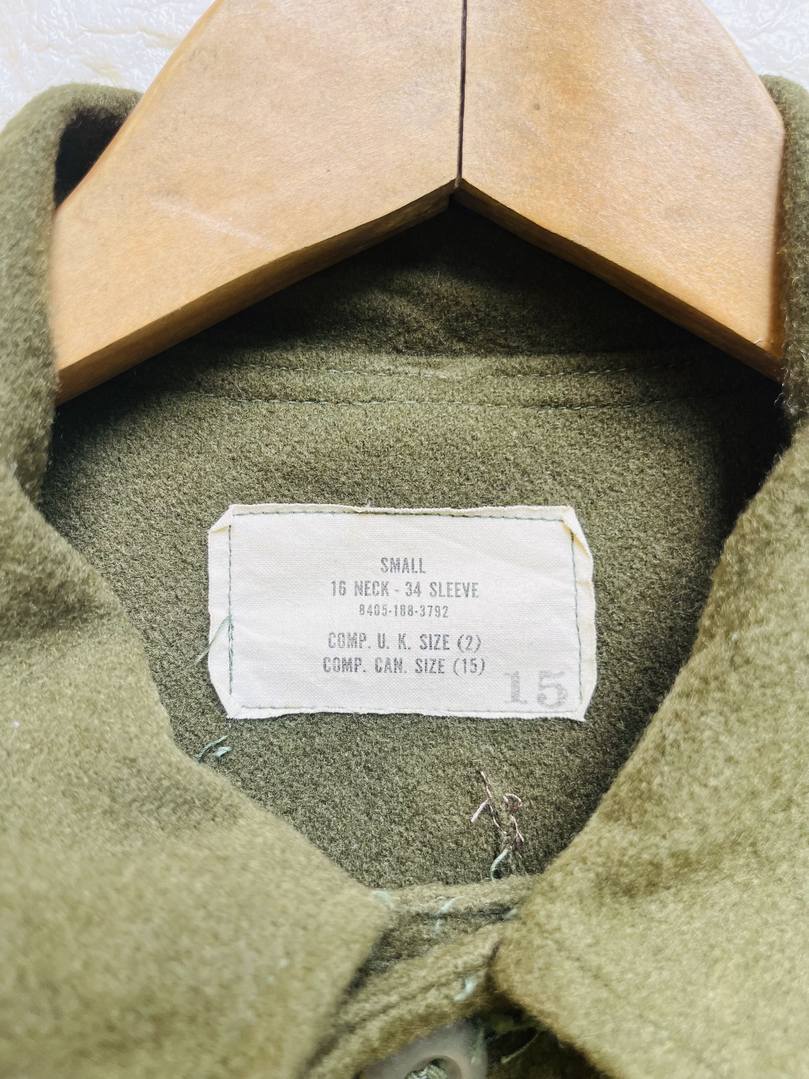Vintage Vintage 40s Military Army Wool Jacket Designer Fashion Style Size US M / EU 48-50 / 2 - 6 Thumbnail