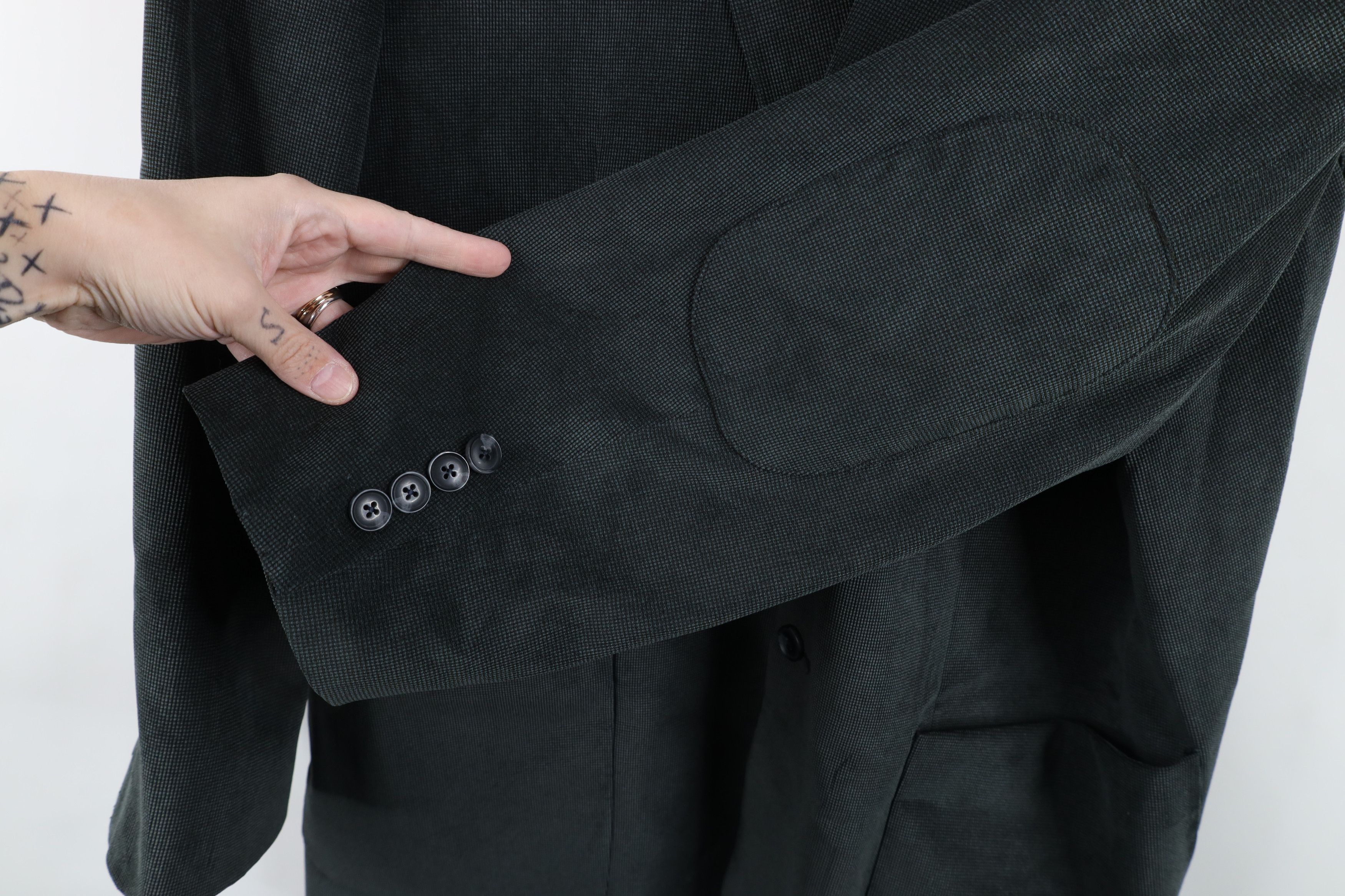Vintage Marco Grassi Corduroy 2 Button Suit Coat Blazer Jacket Gray Size US XXL / EU 58 / 5 - 6 Thumbnail