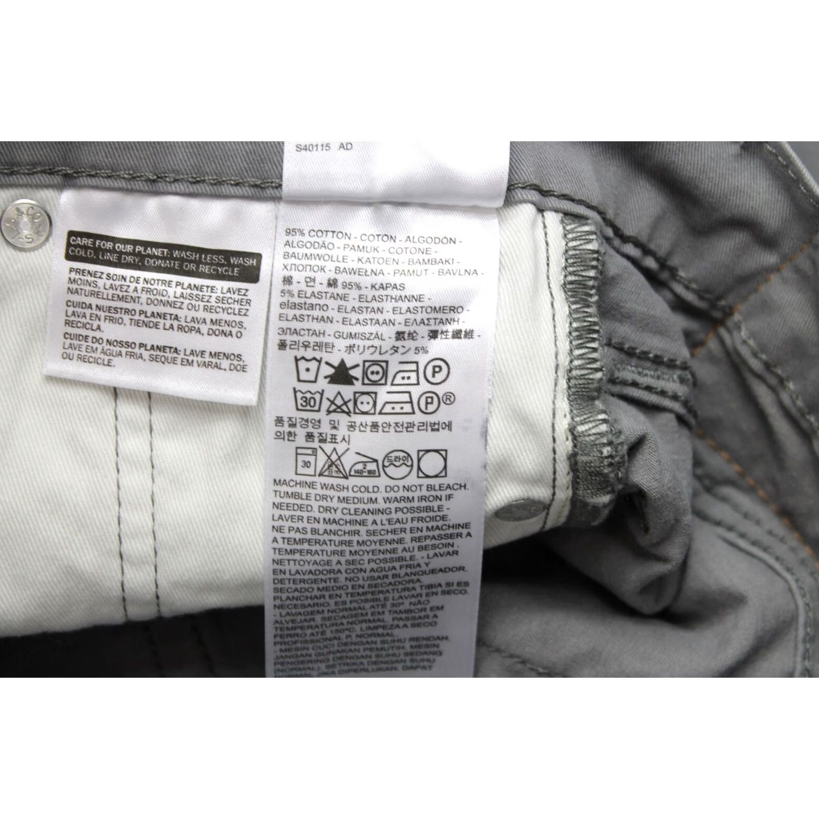 Levi's Levi's 510 Trousers Men W27/L30 Stretch Zipper Fly Grey Skinny Pockets Ohio? (Note: content provided does not include Ohio; returning optimized title) Size US 27 - 7 Thumbnail