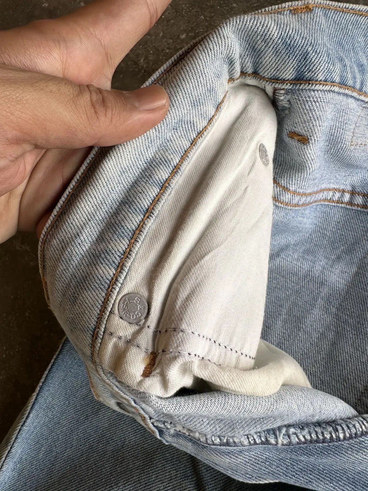 Levi's SEND OFFER🍁VINTAGE LEVI’S ORANGE TAB RUSTY DIRTY DENIM PANT Size US 30 / EU 46 - 11 Thumbnail