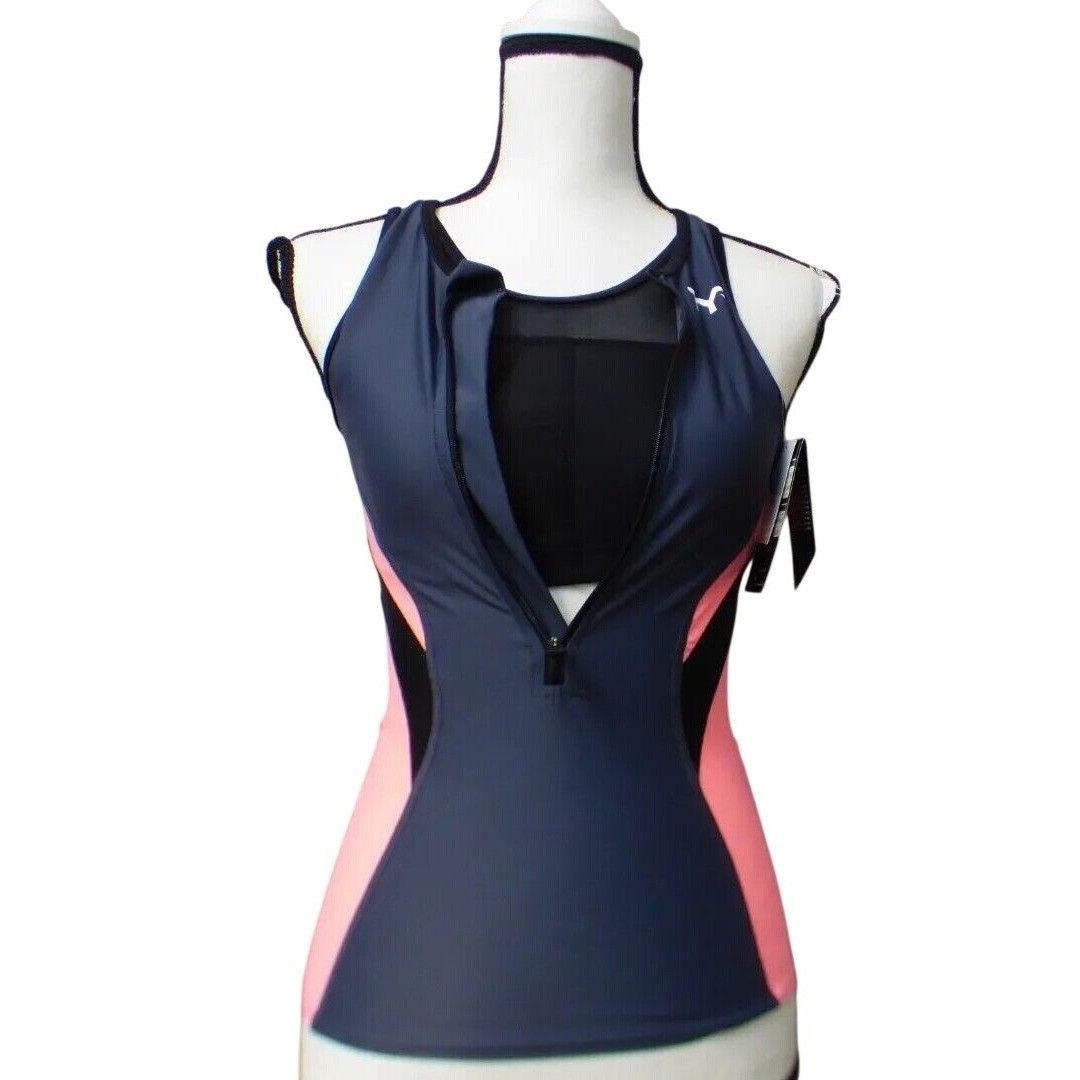 Other TYR WOMEN'S COMPETITOR SINGLET, GRAY/CORAL, Size XS Size XS / US 0-2 / IT 36-38 - 5 Thumbnail
