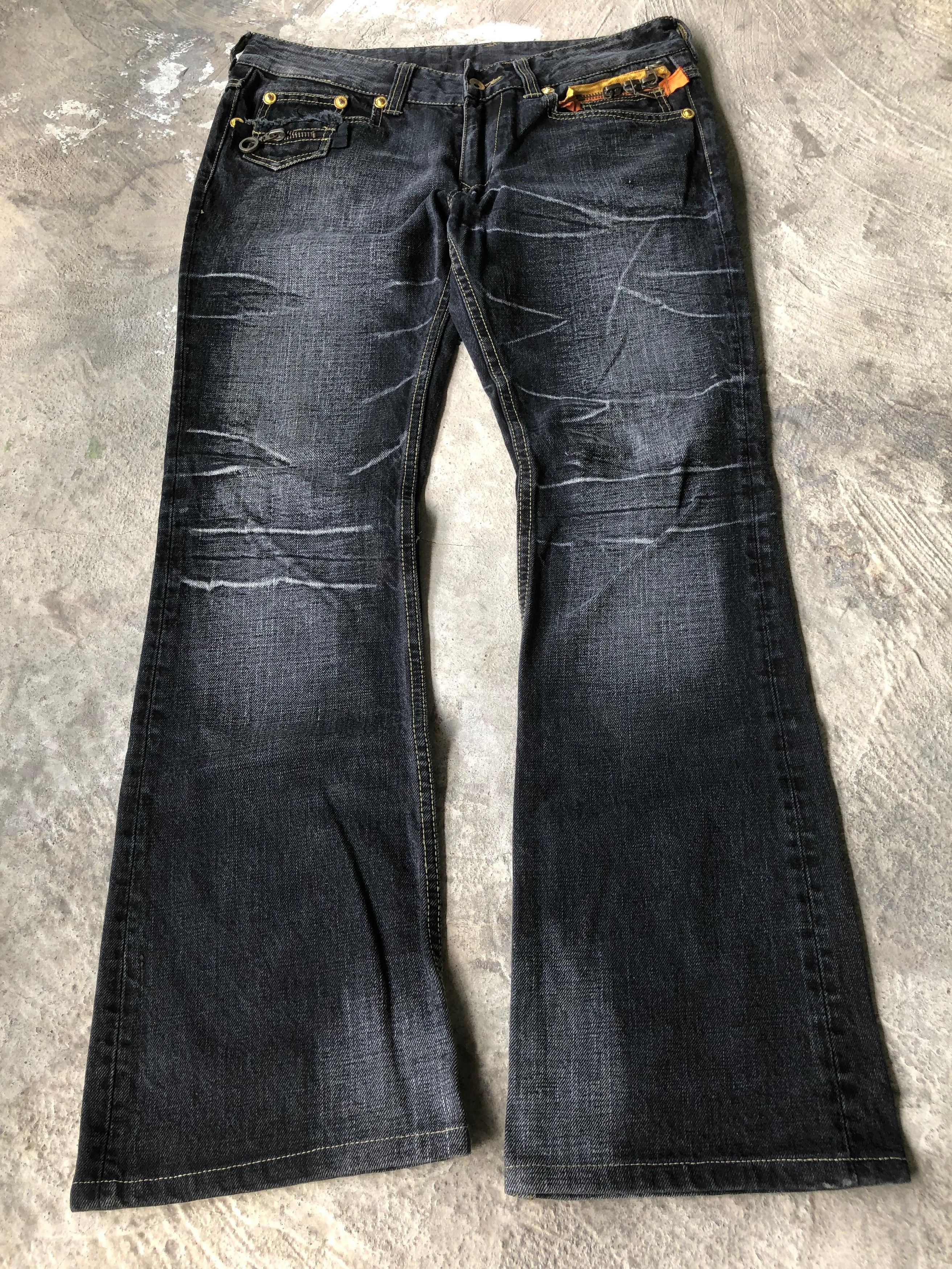 If Six Was Nine × Le Grande Bleu (L.G.B.) × semanticdesign Semantic Design Multi Zipper Machine Flared Size US 32 / EU 48 - 2 Thumbnail