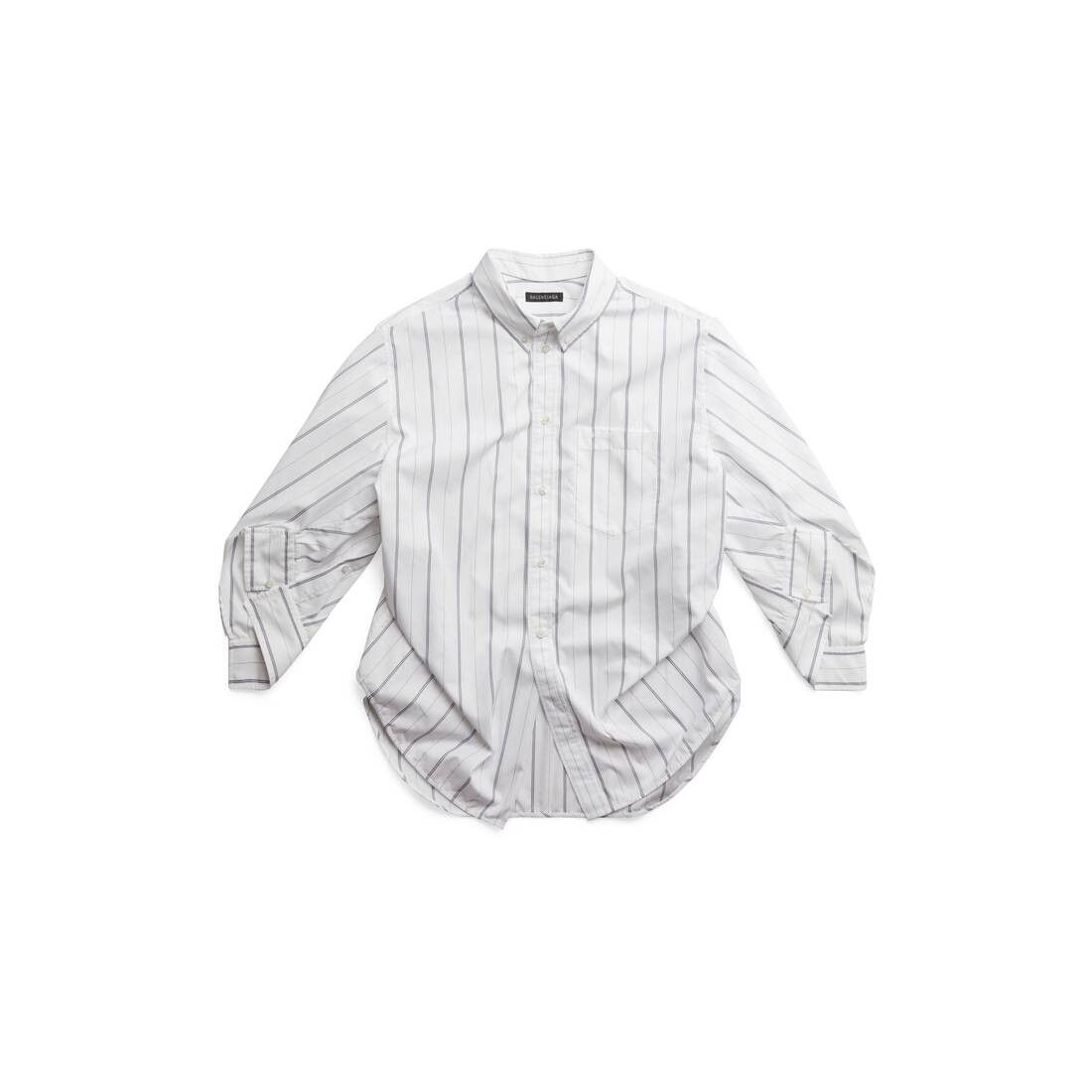 Balenciaga o1la1rc1a0325 Bb Corp Swing Twisted Shirt Large Fit Size XL / US 12-14 / IT 48-50 - 1 Thumbnail