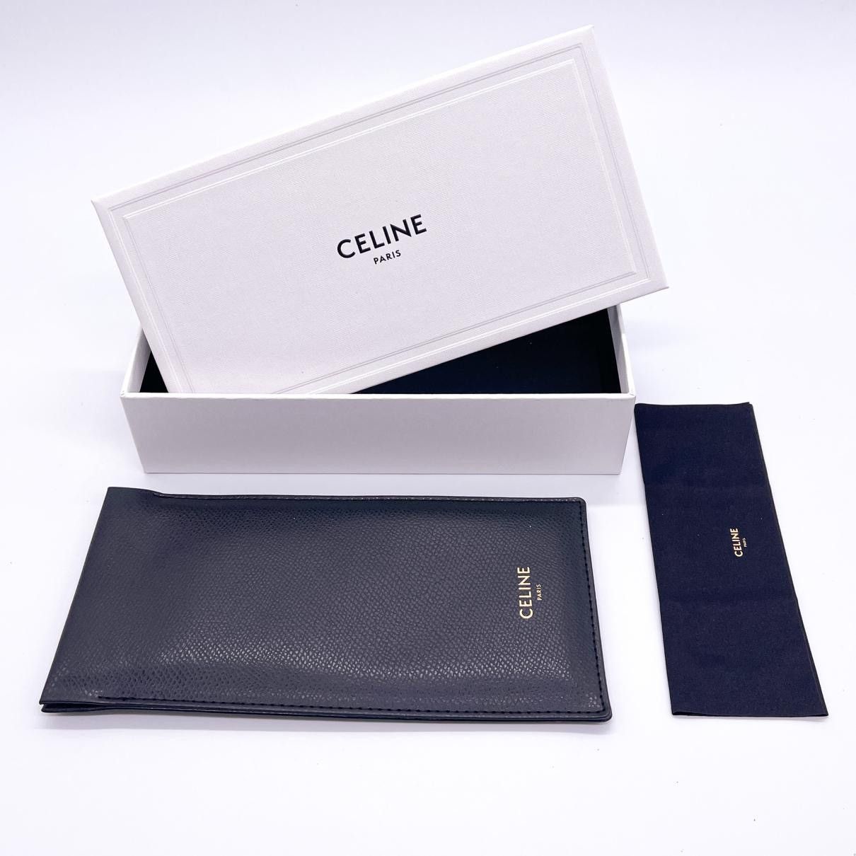 Celine × Hedi Slimane New Celine by Heidi Slimane CL40205U 96A Aviator Sunglasses Size ONE SIZE - 9 Thumbnail